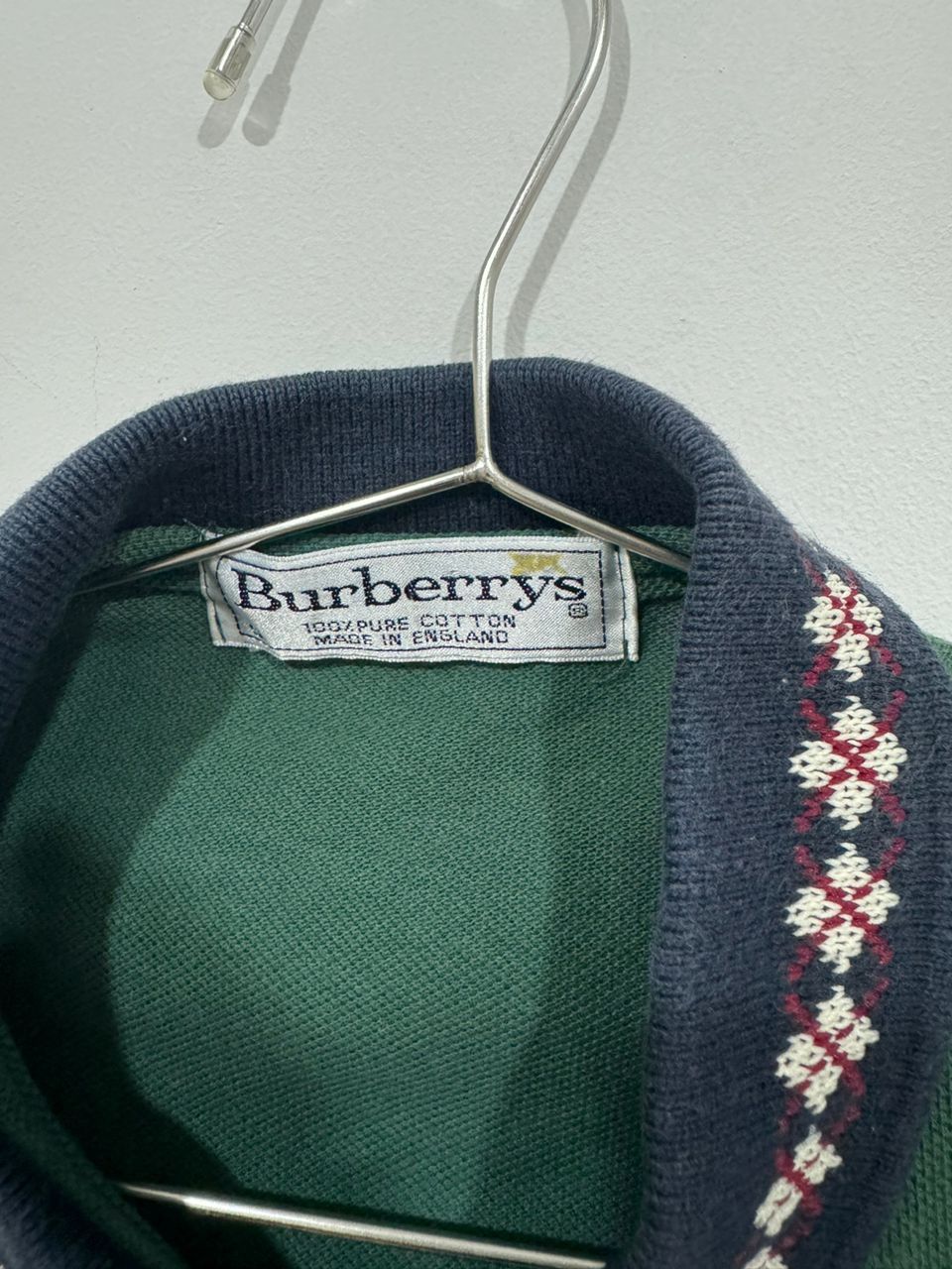 Burberry × Vintage Vintage 90s Burberry Green Polo Size US S / EU 44-46 / 1 - 3 Thumbnail