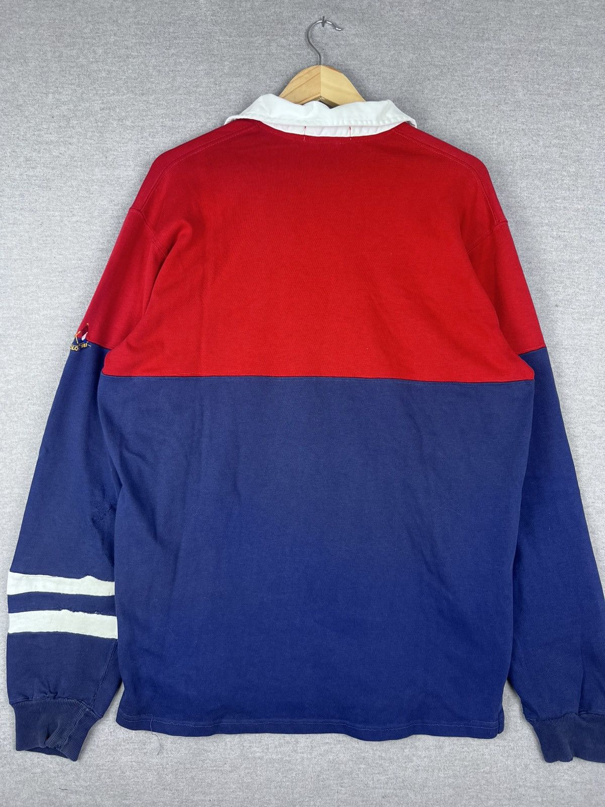 Ralph Lauren Vintage 1980s Ralph Lauren Polo Rugby Shirt Collared L Size US L / EU 52-54 / 3 - 6 Thumbnail