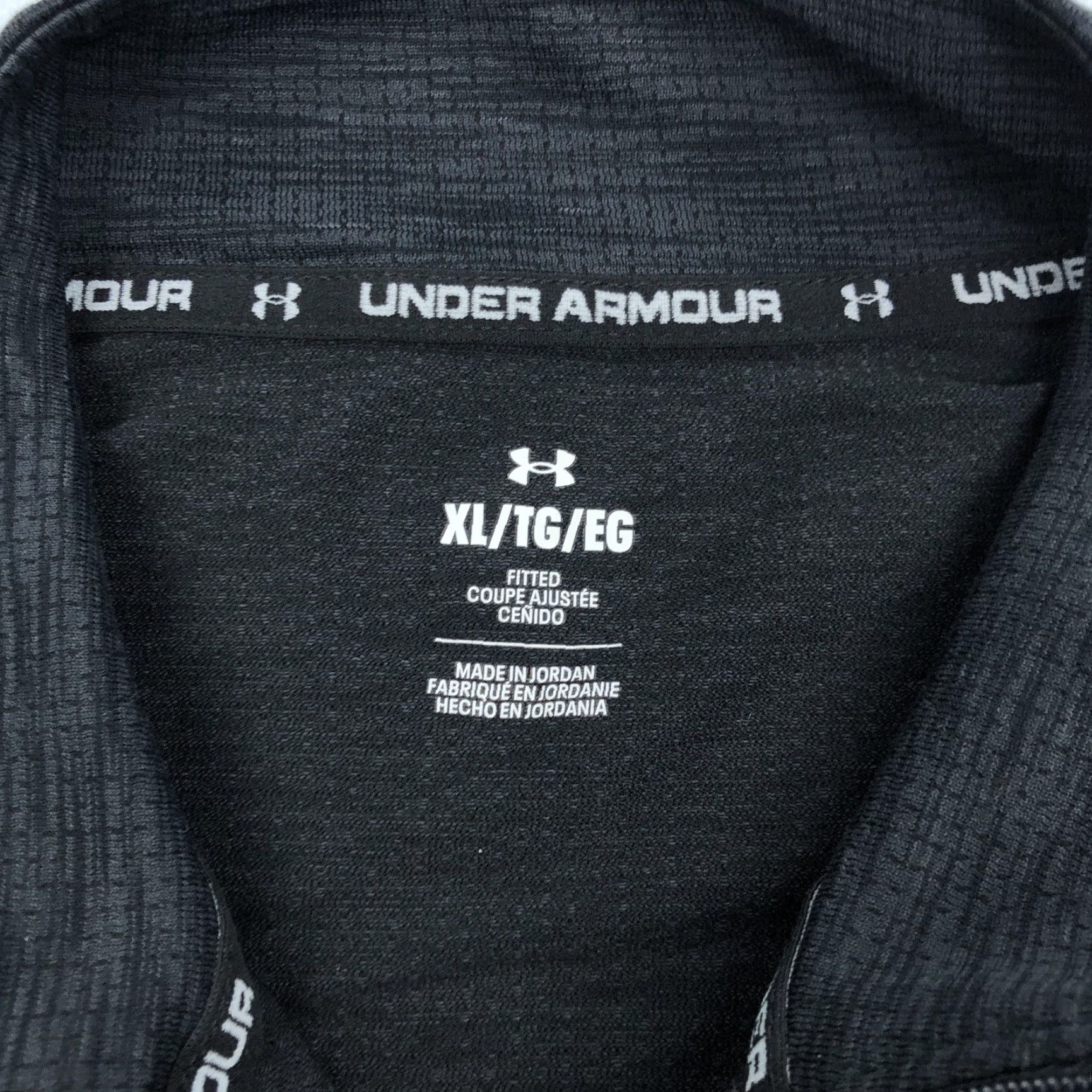 Under Armour Under Armour Men's XL Fitted Quarter Zip Pullover Activewear Top Shirt Black and Gray Size US XL / EU 56 / 4 - 4 Thumbnail