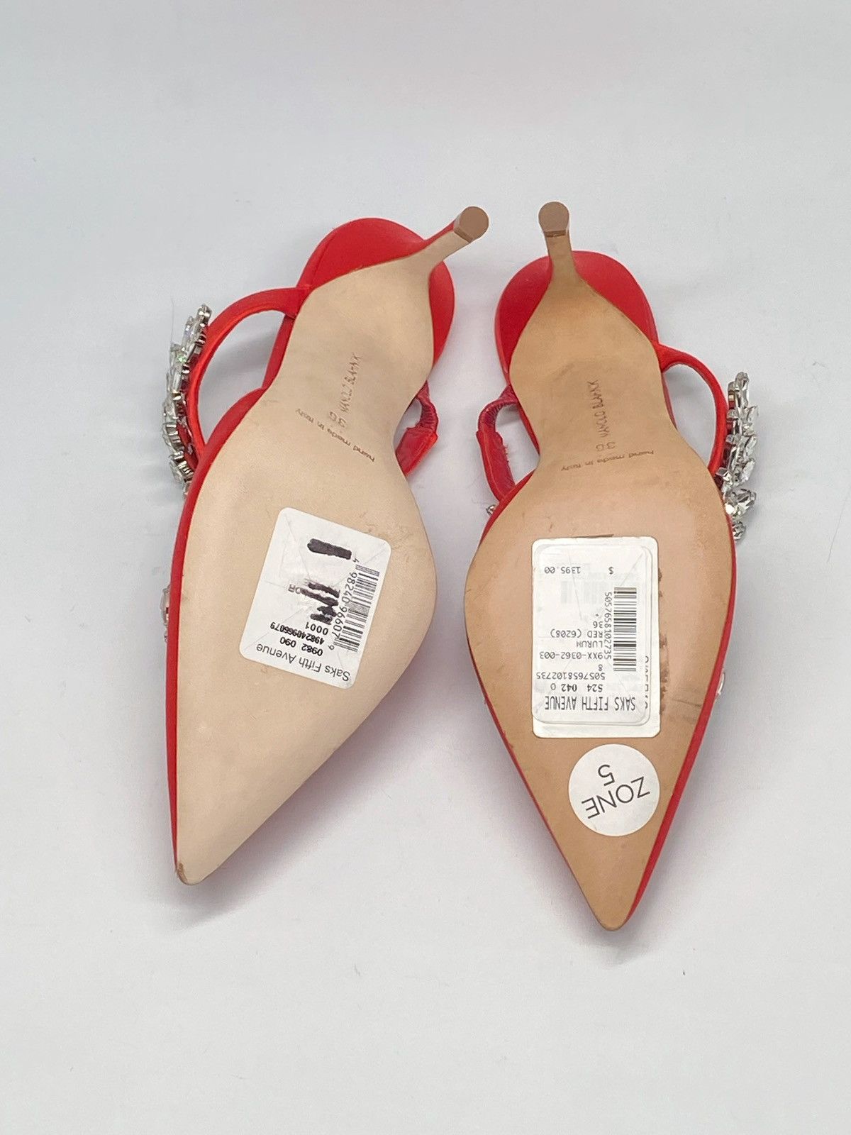 Manolo Blahnik Manolo Blahnik Lurum 90MM Embellished Satin Mules size 36 Size US 6 / IT 36 - 13 Thumbnail