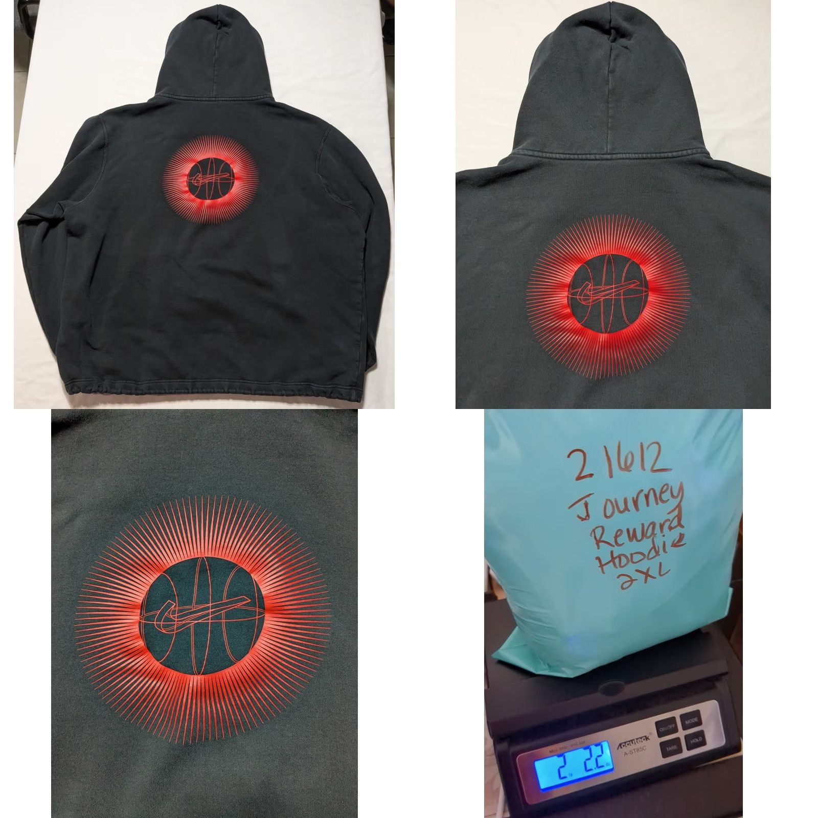 Nike NIKE x Kyrie Irving JOURNEY REWARD Black Doubled-Sided Hoodie - Men 2XL Size US XXL / EU 58 / 5 - 11 Thumbnail