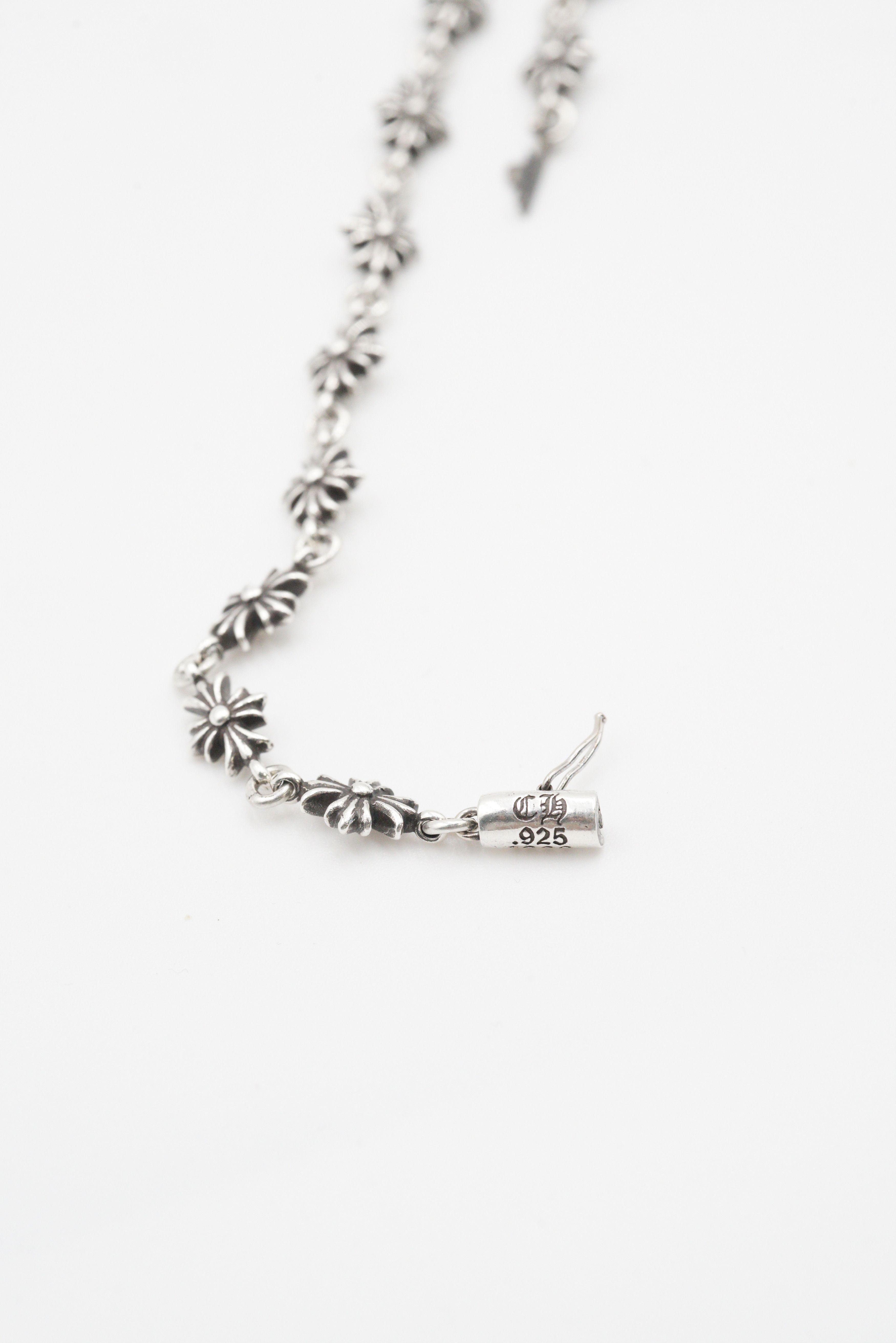 Chrome Hearts Chrome Hearts 925 Silver Tiny E Bracelet - 12L Size ONE SIZE - 4 Thumbnail