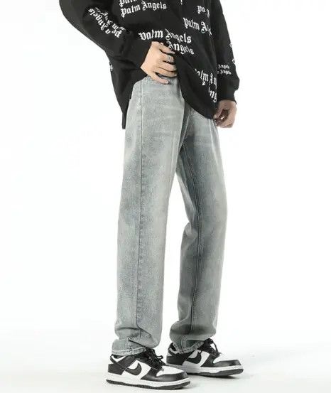 Japanese Brand Hirose x Asai Men's washed casual straight flared jeans Size US 32 / EU 48 - 7 Thumbnail