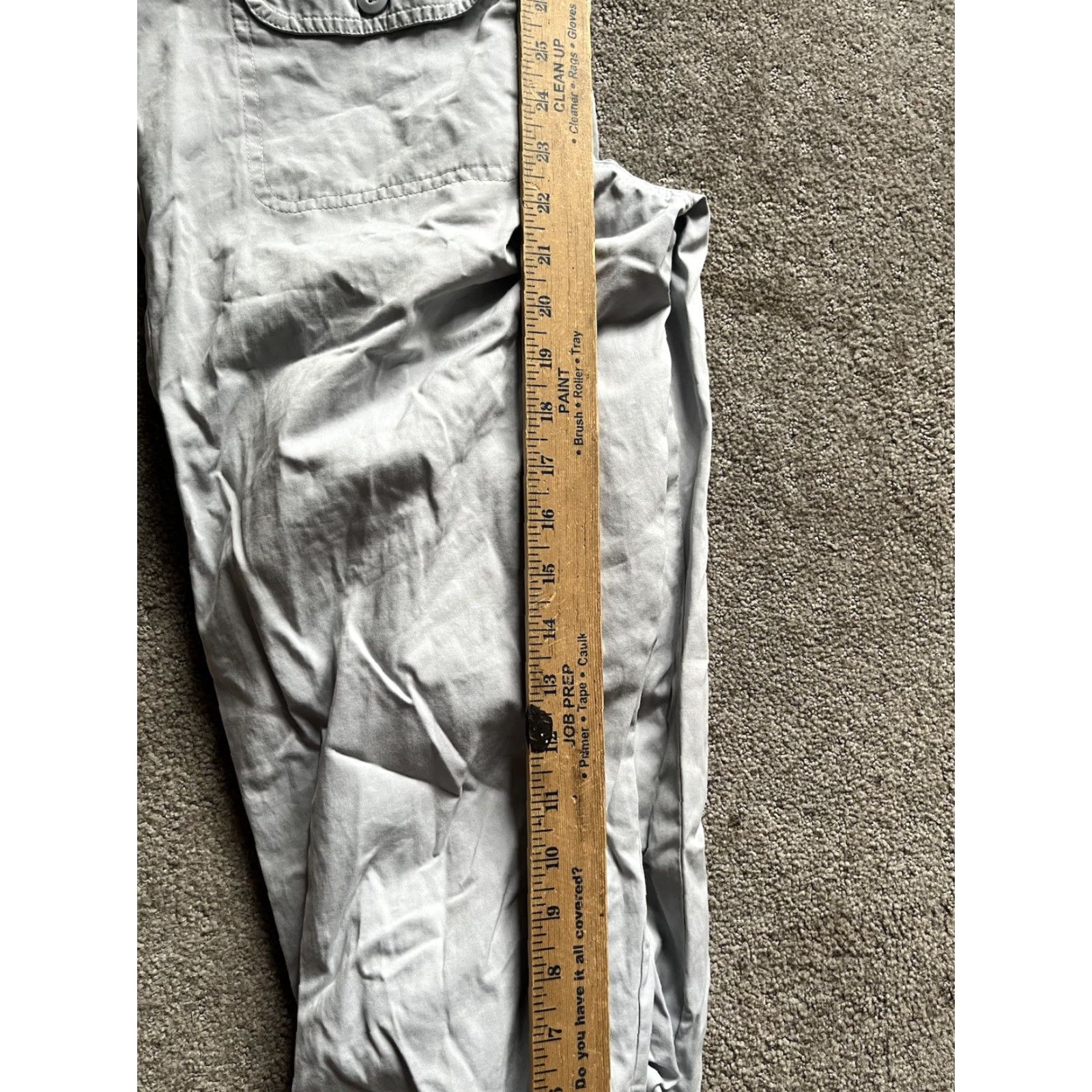 Old Navy Old Navy Capri Pants Women Size 6 Gray 22” Inseam Pockets Mid Rise Casual Cotton 100% Regular Belt Loops Modern Classic Womens Size ONE SIZE - 6 Thumbnail