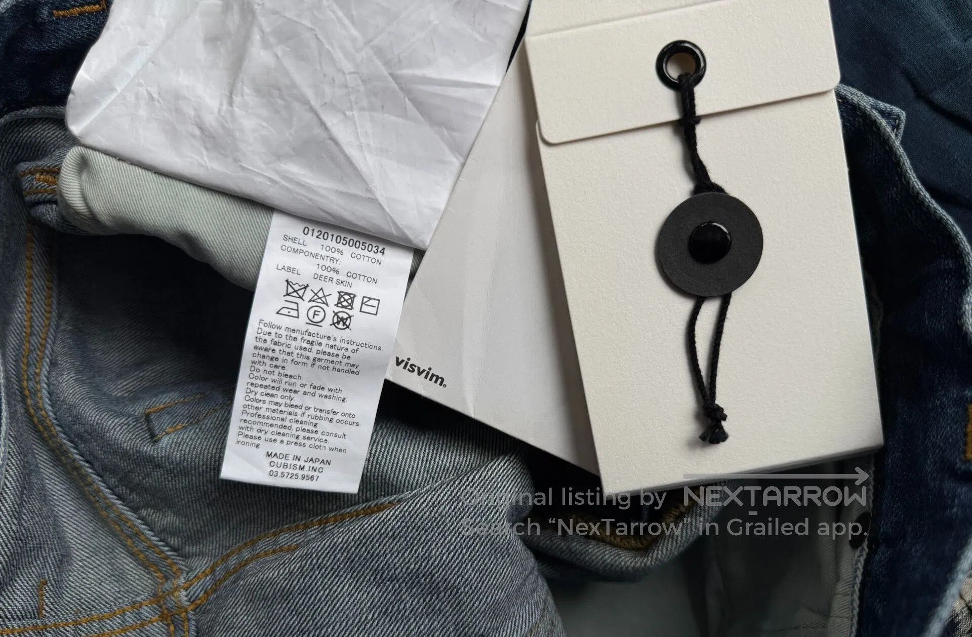 Visvim visvim social sculpture dry wash denim pants. Size US 32 / EU 48 - 9 Thumbnail