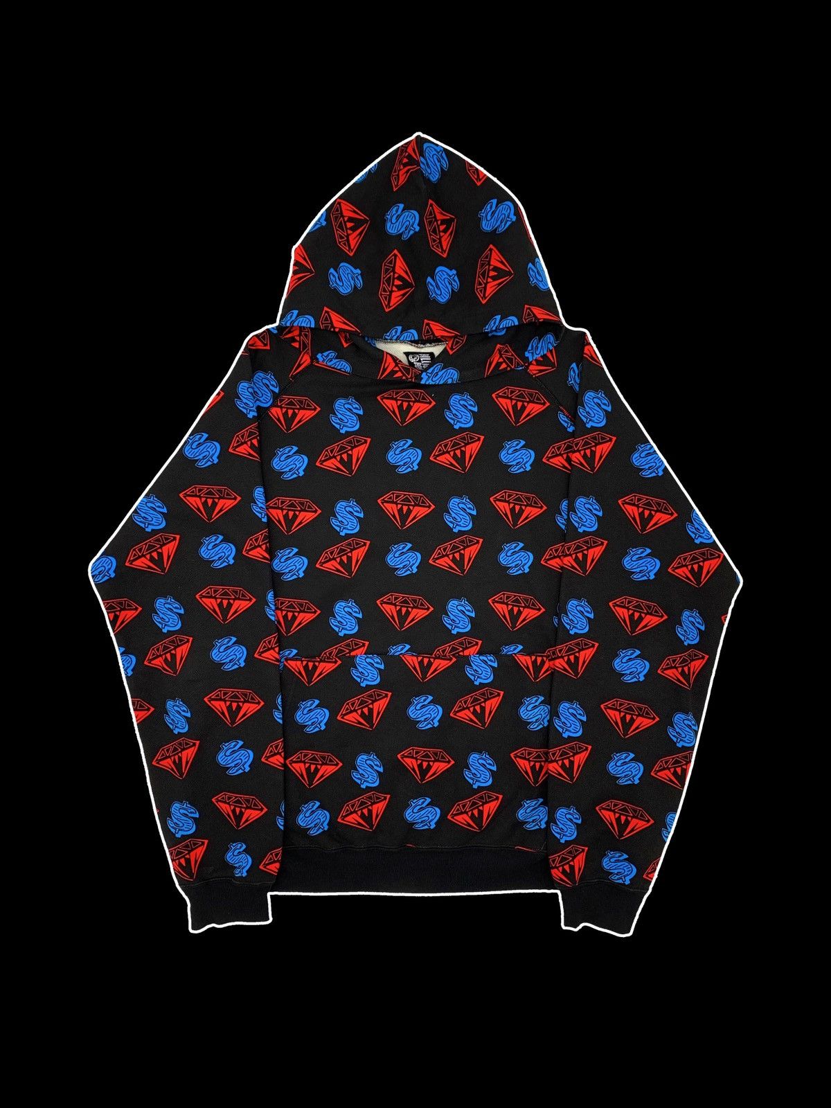 Billionaire Boys Club VERY RARE 2006 BBC DIAMONDS & DOLLARS HOODED SWEARSHIRT (L) Size US L / EU 52-54 / 3 - 2 Thumbnail