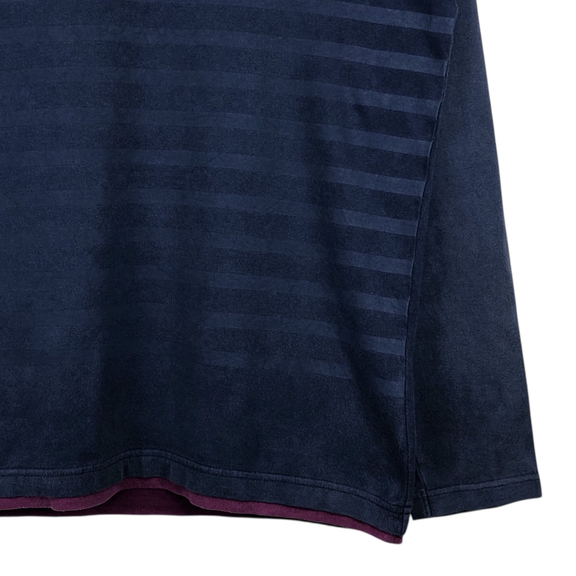 Burberry Burberry Black Label V-Neck Long Sleeve Stripe Tee S Size US S / EU 44-46 / 1 - 4 Thumbnail