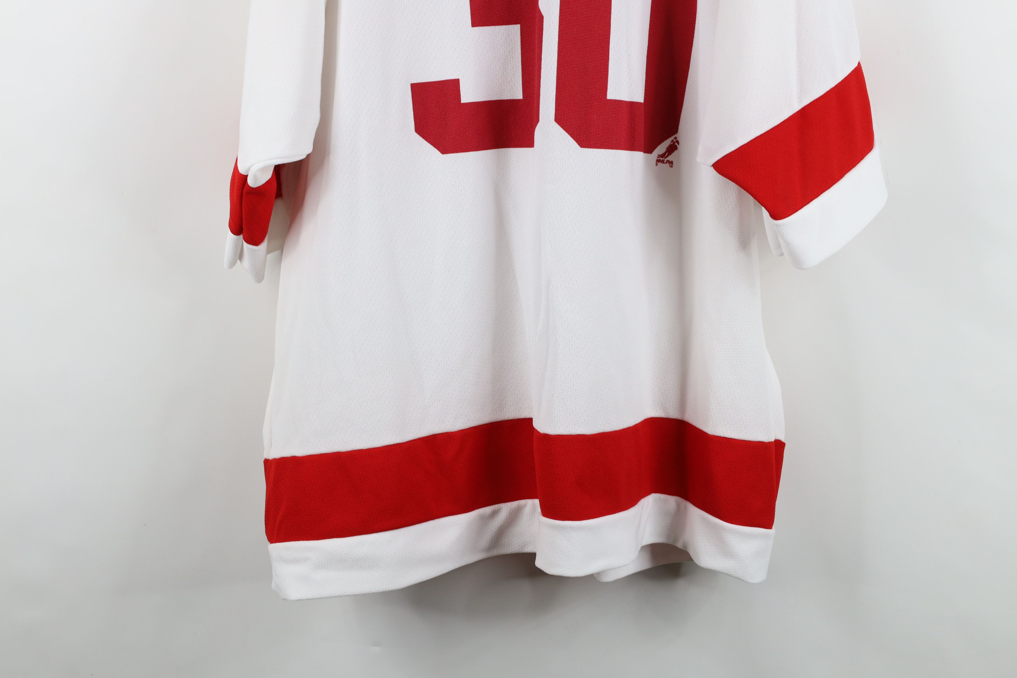 Vintage Vintage 90s Detroit Red Wings Hockey Jersey White #30 USA Size US XXL / EU 58 / 5 - 14 Thumbnail