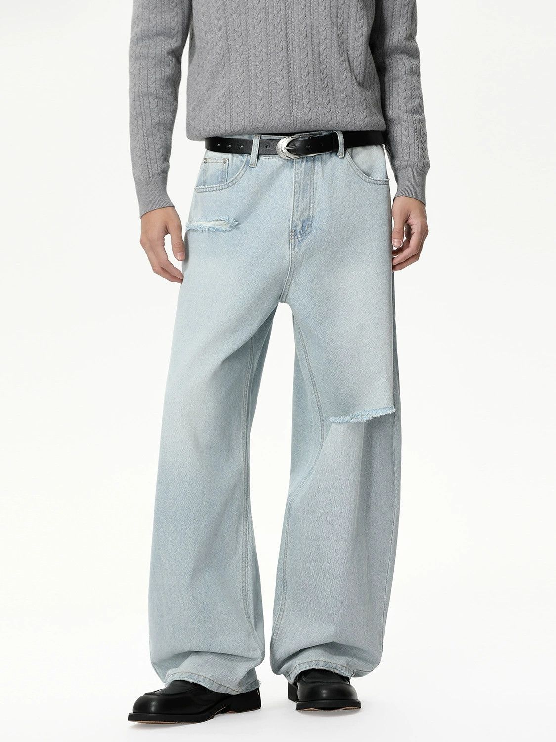 Other Men’s Personalized washed denim jeans Size US 30 / EU 46 - 2 Thumbnail