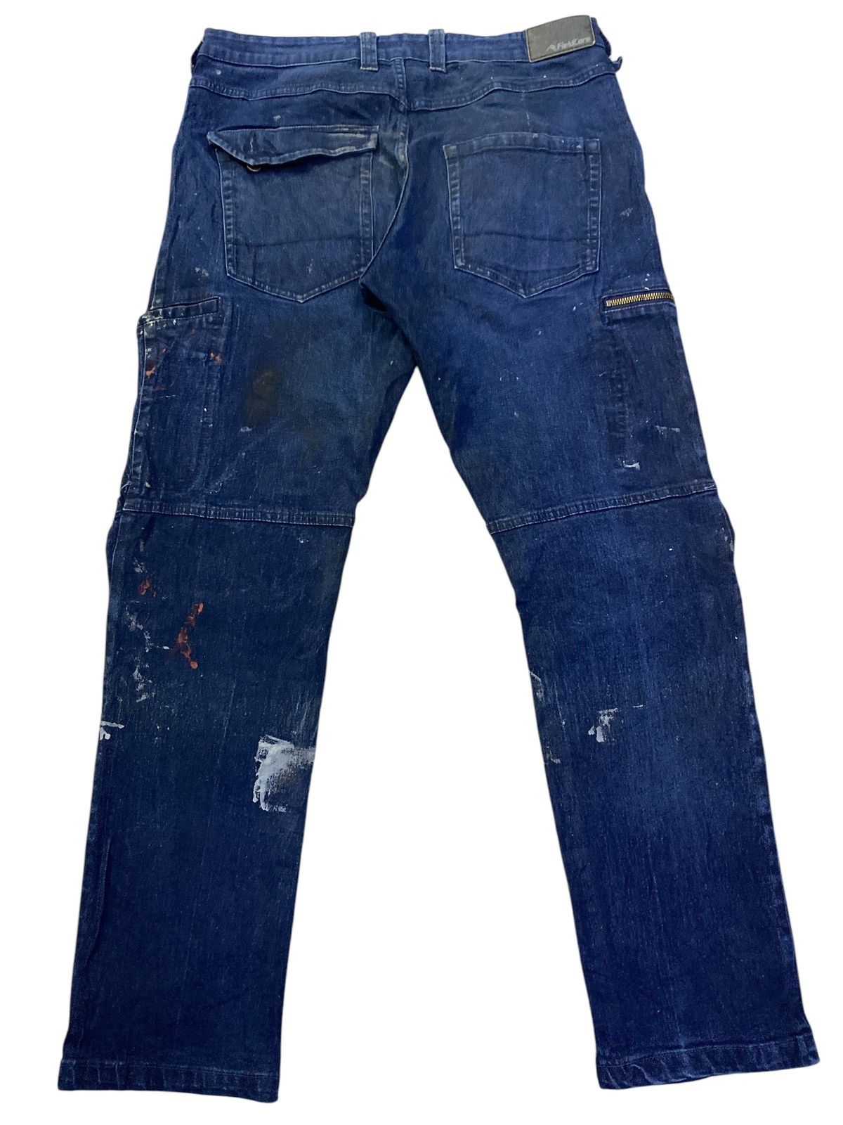If Six Was Nine × Japanese Brand FieldCore Paint Splatter Cargo Jeans Size US 34 / EU 50 - 9 Thumbnail