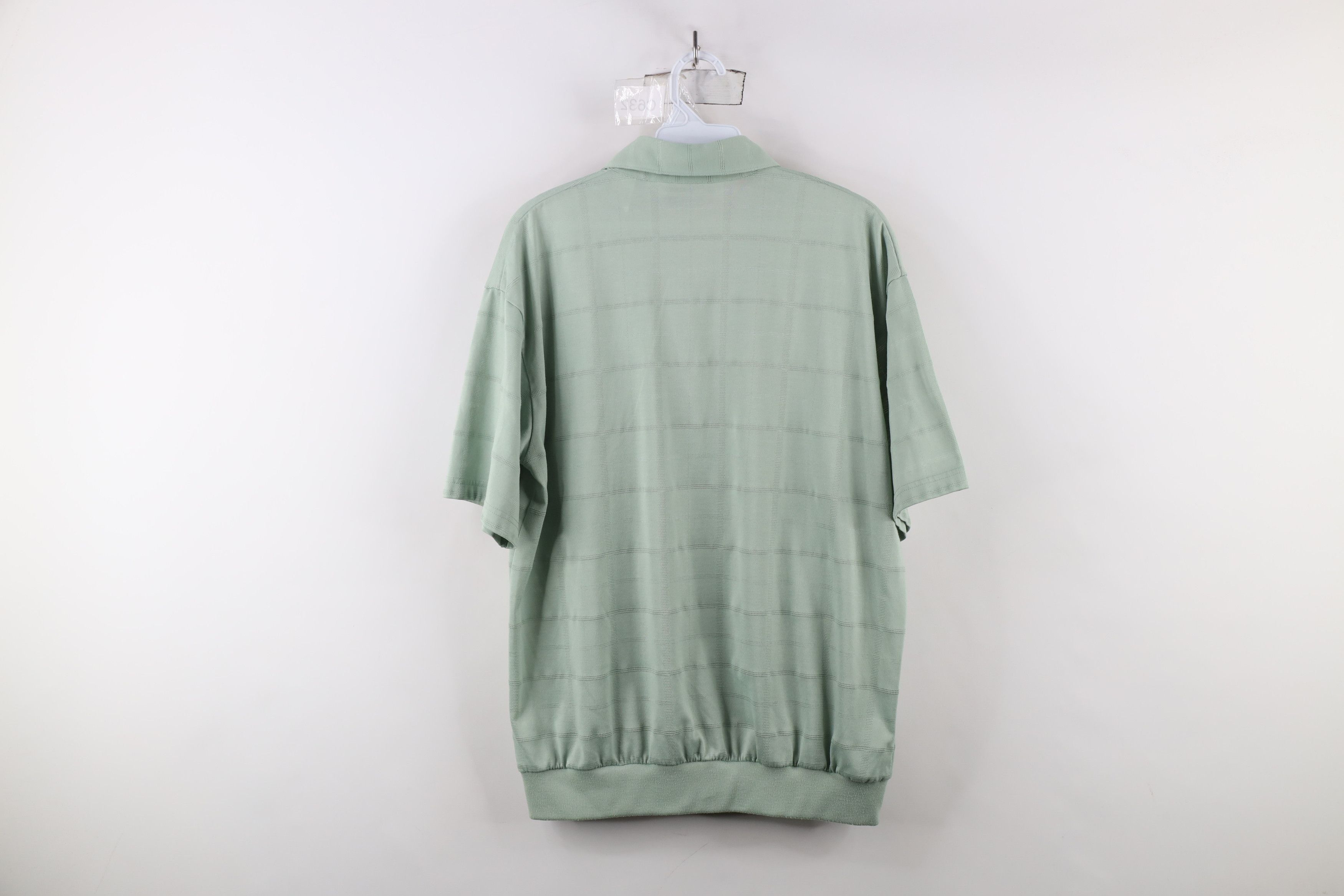 Vintage Vintage 90s Streetwear Striped Pullover Polo Shirt Green Size US M / EU 48-50 / 2 - 7 Thumbnail
