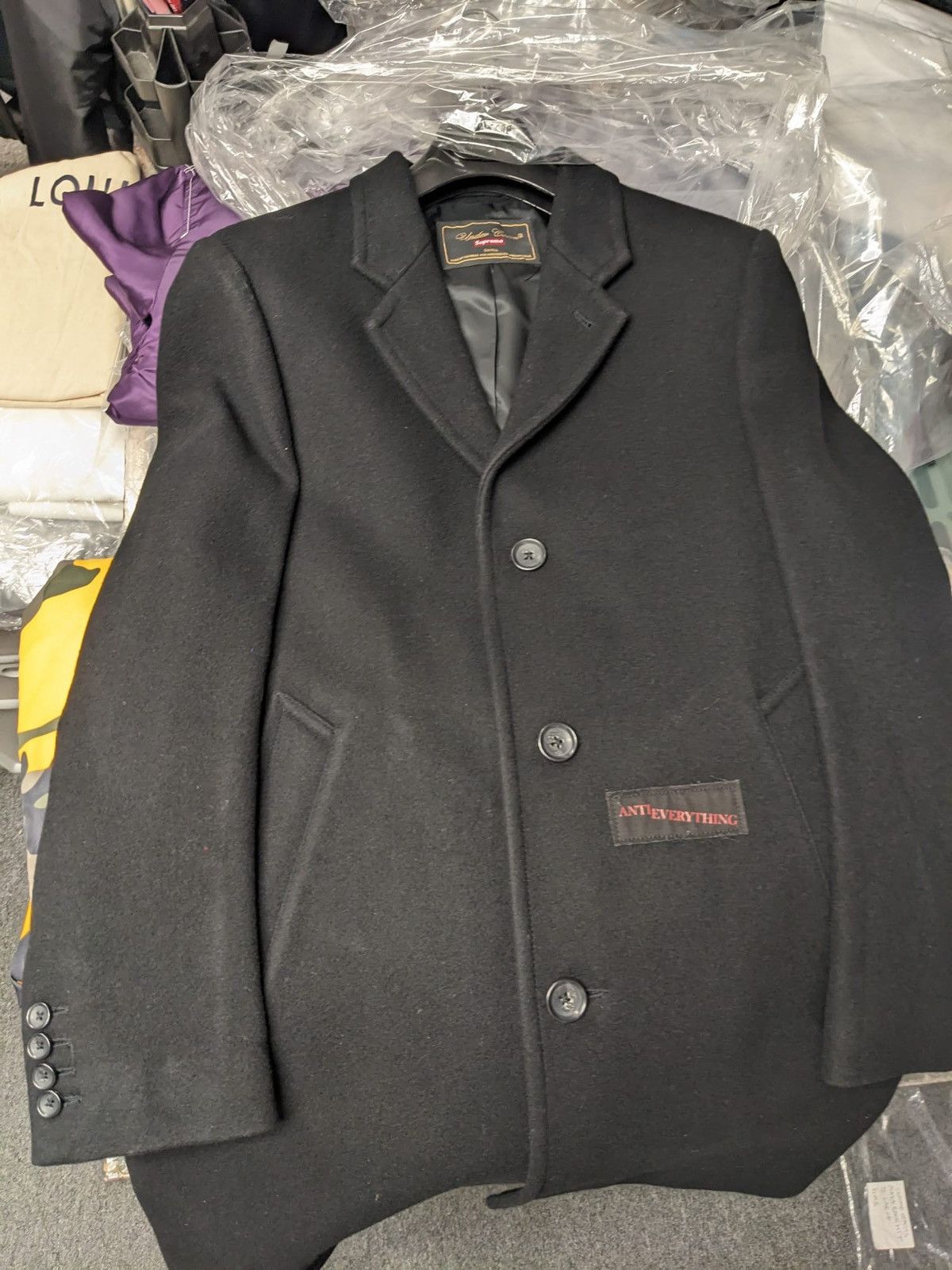 Supreme FW16 SUPREME UNDERCOVER WOOL OVERCOAT JACKET BLACK S Size US S / EU 44-46 / 1 - 4 Thumbnail