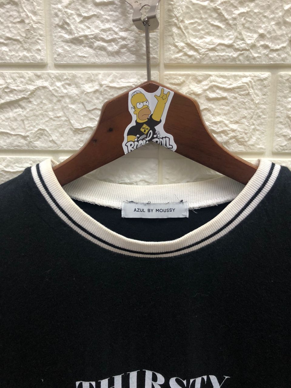 Vintage Azul By Moussy THIRSTY T-shirt baroque usa limited Size US M / EU 48-50 / 2 - 6 Thumbnail