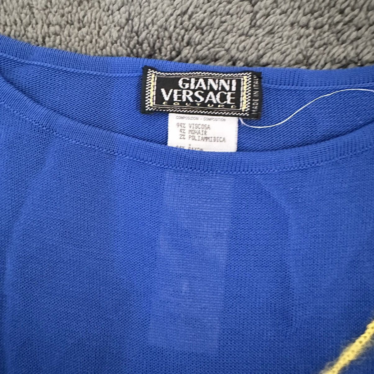 Versace Archive Gianni Versace Spring 1998 Yarn Knit Tank Top Size M / US 6-8 / IT 42-44 - 4 Thumbnail