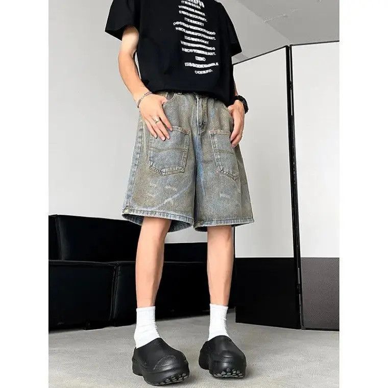 Japanese Brand Retro high street ripped denim shorts Size US 32 / EU 48 - 5 Thumbnail