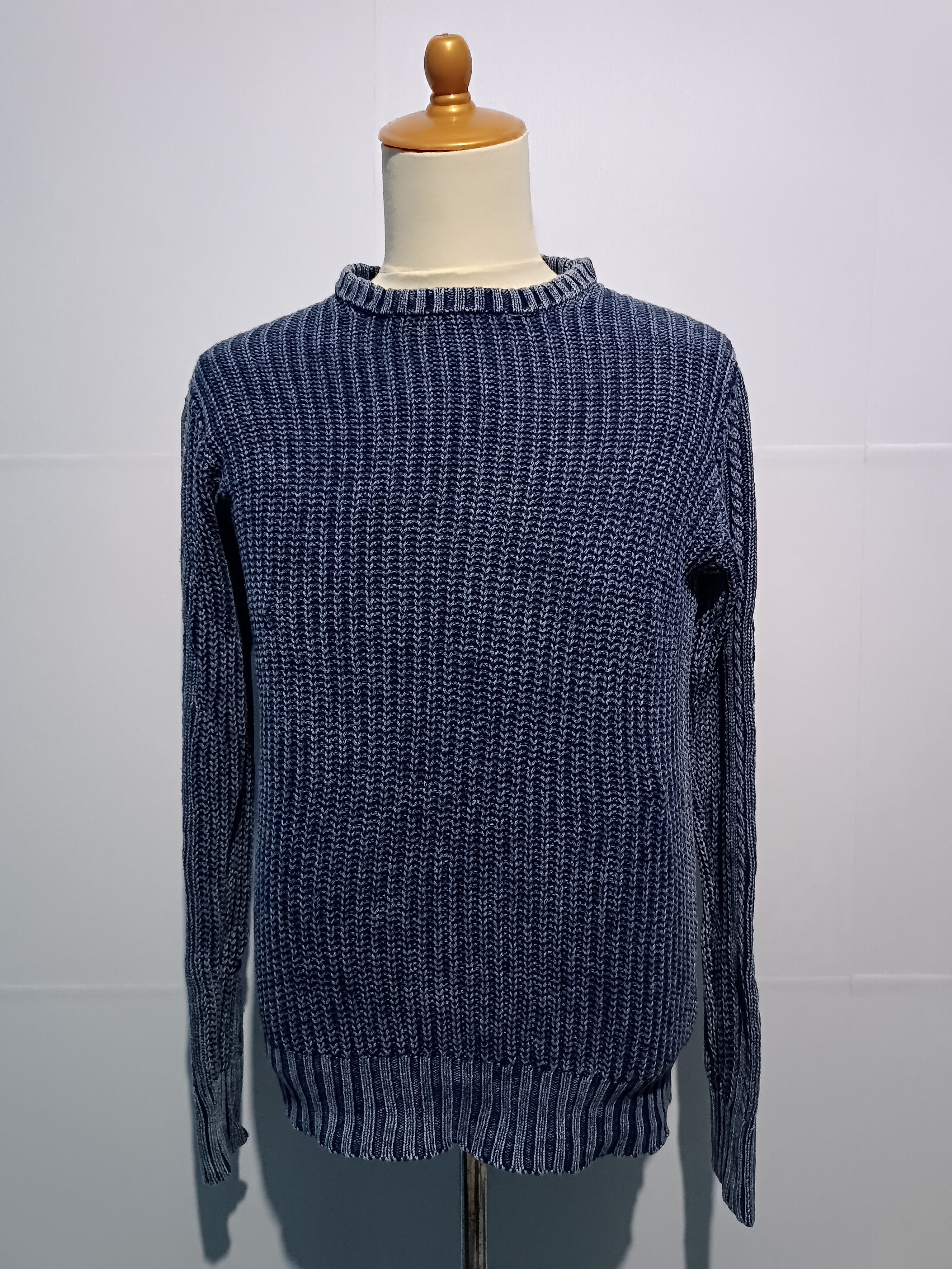 Japanese Brand Men's Asthon Cable Crew Neck Sweater Knitwear Size US M / EU 48-50 / 2 - 1 Thumbnail
