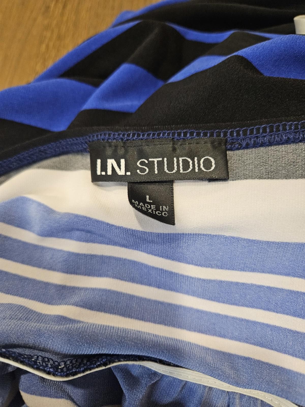 Designer Nwt I.N. Studio Women's Striped Maxi Dress - Size L Size L / US 10 / IT 46 - 4 Thumbnail