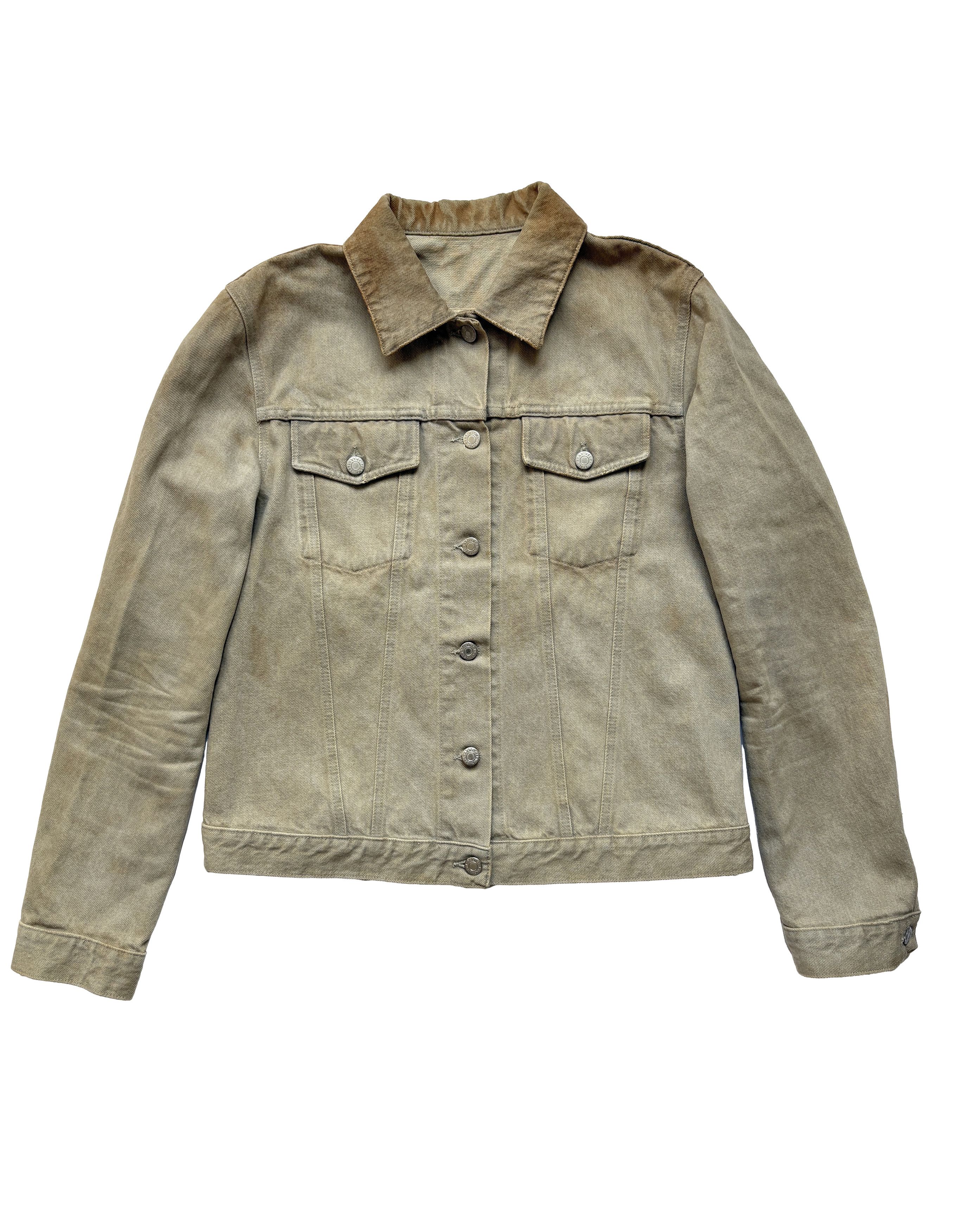 Helmut Lang ⚡️QUICK SALE⚡️1990's Helmut Lang Dirty Denim Denim Jacket Size US S / EU 44-46 / 1 - 1 Thumbnail