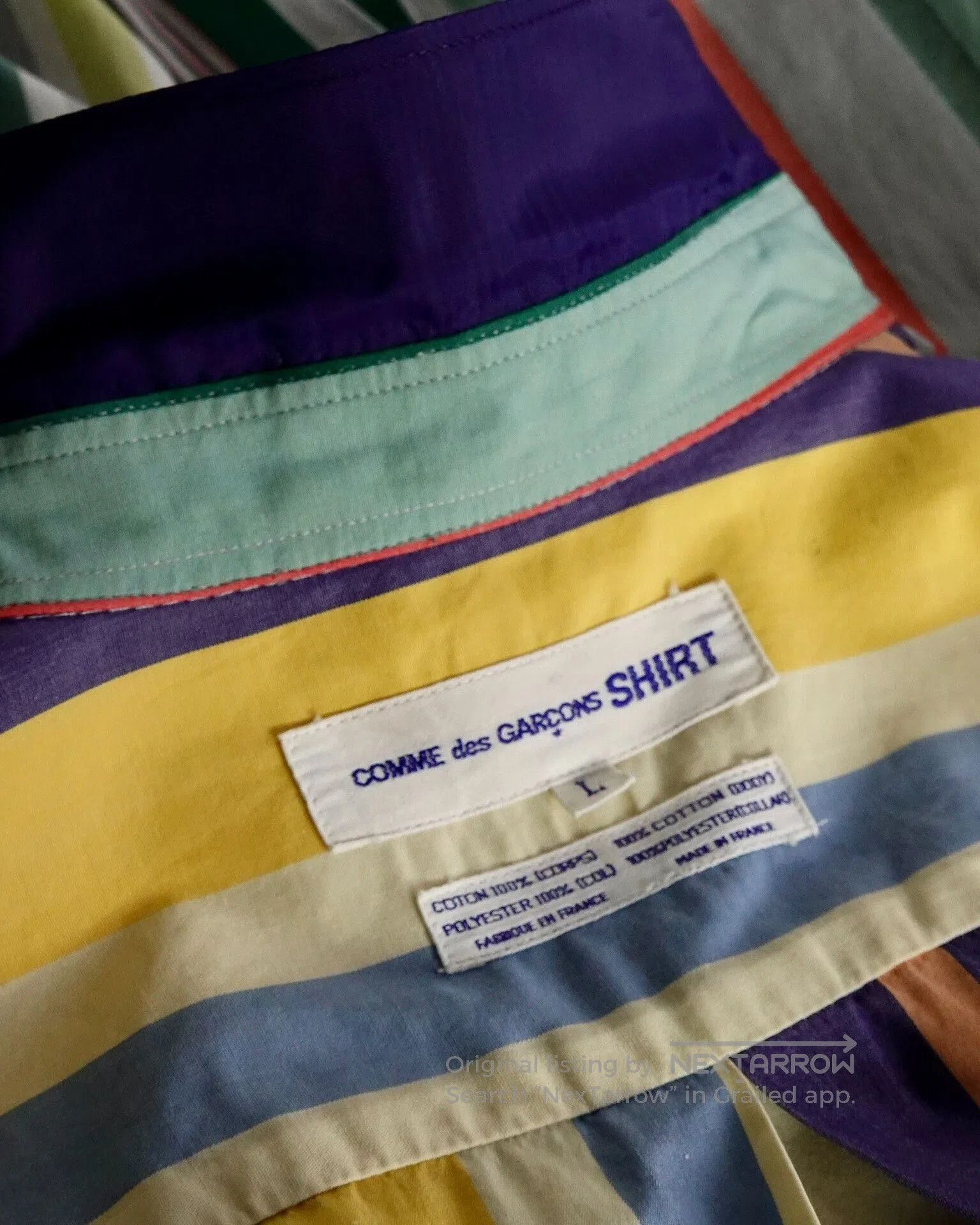 Comme des Garcons SHIRT Commes des Garçons Colorful Striped Shirt. Size US L / EU 52-54 / 3 - 8 Thumbnail