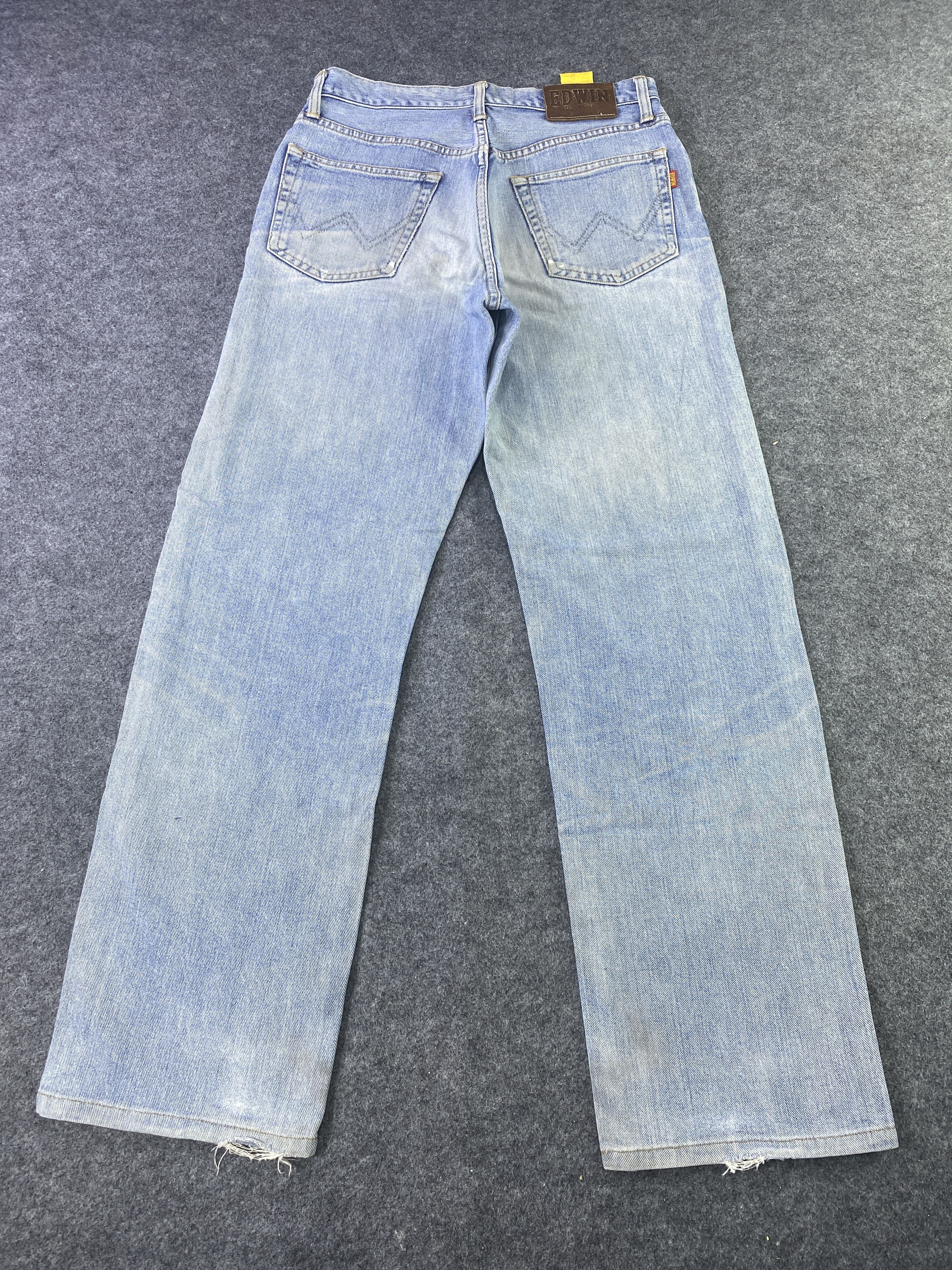Edwin Edwin 604 Distress Blue Wash Denim - J903 Size US 29 - 4 Thumbnail