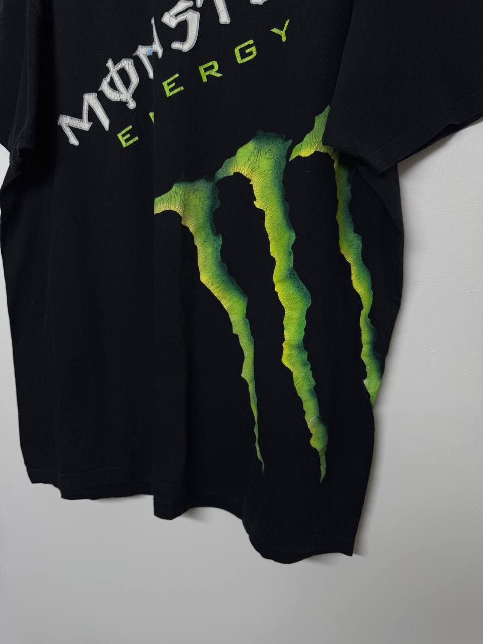 Vintage Monster Energy Drink Black Green Thunder Racing Tee Speed Size US XL / EU 56 / 4 - 3 Thumbnail
