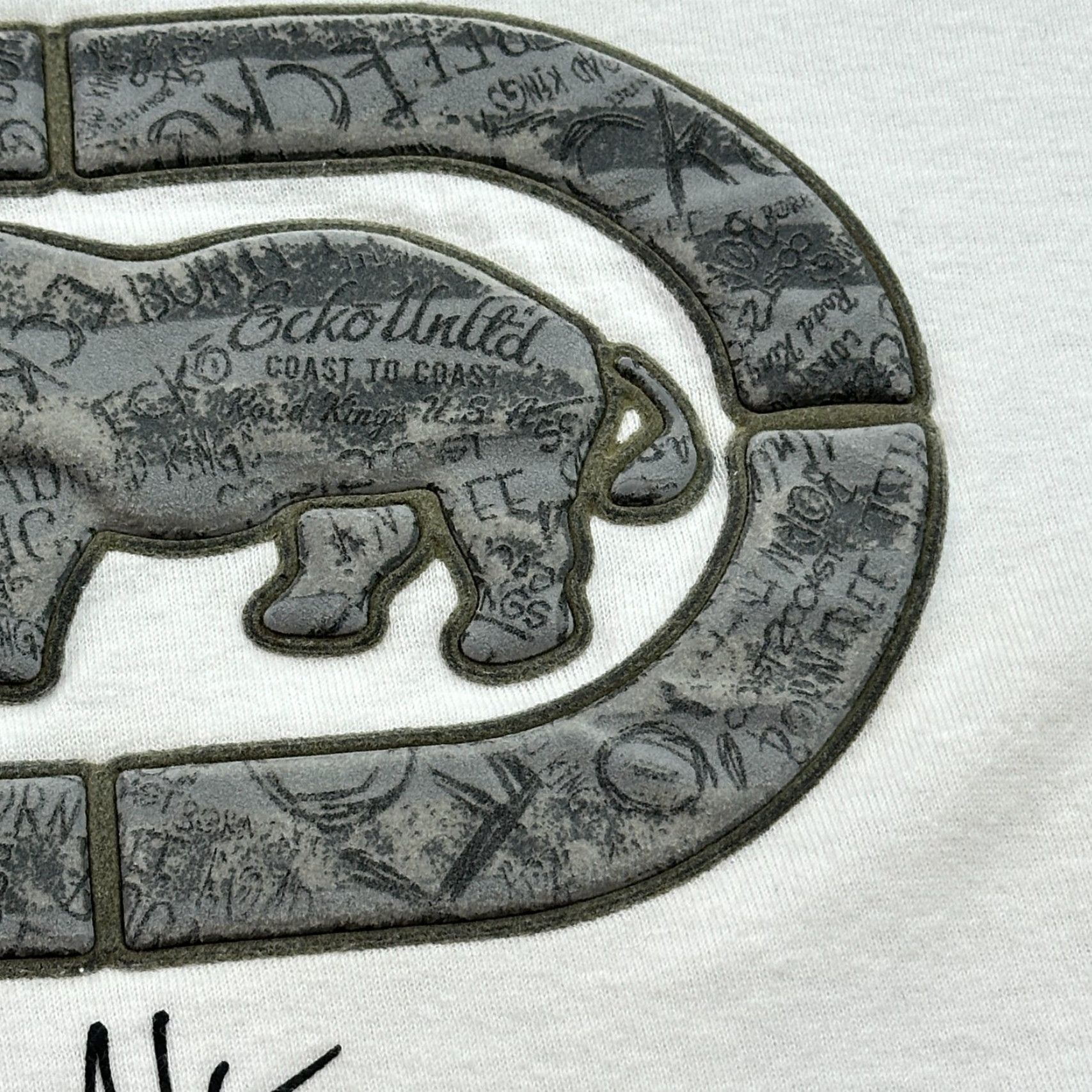 Ecko Unltd. VINTAGE Ecko Unltd Shirt Mens 2XL White Rhino 3D Print Hip Hop Skate Punk Y2K Shirt Mens 2XL White Rhino 3D Print Hip Hop Punk Y2K Size US XXL / EU 58 / 5 - 5 Thumbnail