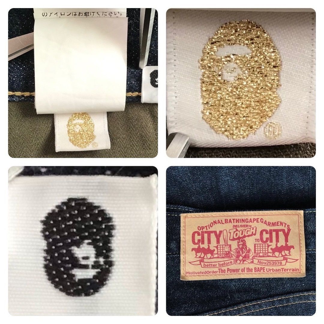 Bape BAPE milo logo denim pants a bathing ape NIGO ★size S Size US 30 / EU 46 - 10 Thumbnail