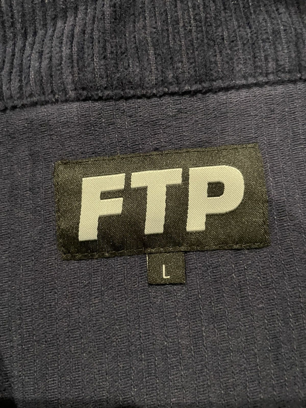 Fuck The Population FTP Old English Logo Corduroy Half Zip Pullover (Large) Size US L / EU 52-54 / 3 - 3 Thumbnail