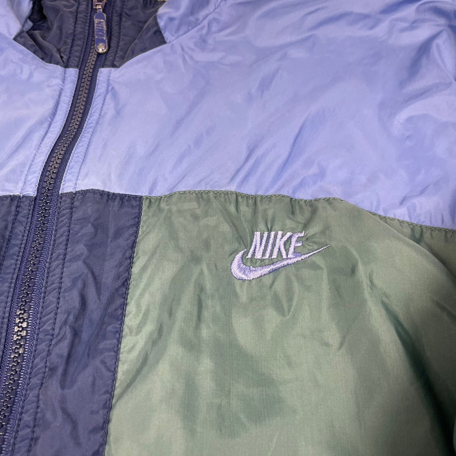 Nike × Vintage Vintage Nike 90s Windbreaker Jacket Size M Navy/purple Size US M / EU 48-50 / 2 - 8 Thumbnail