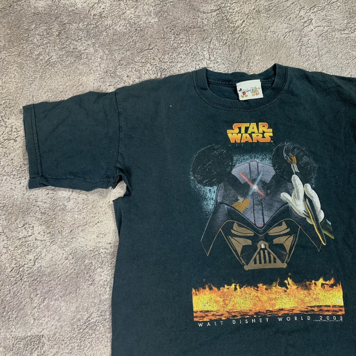 Vintage Vintage 90s Star Wars Graphic Tee Sun Faded Streetwear S Size US S / EU 44-46 / 1 - 3 Thumbnail