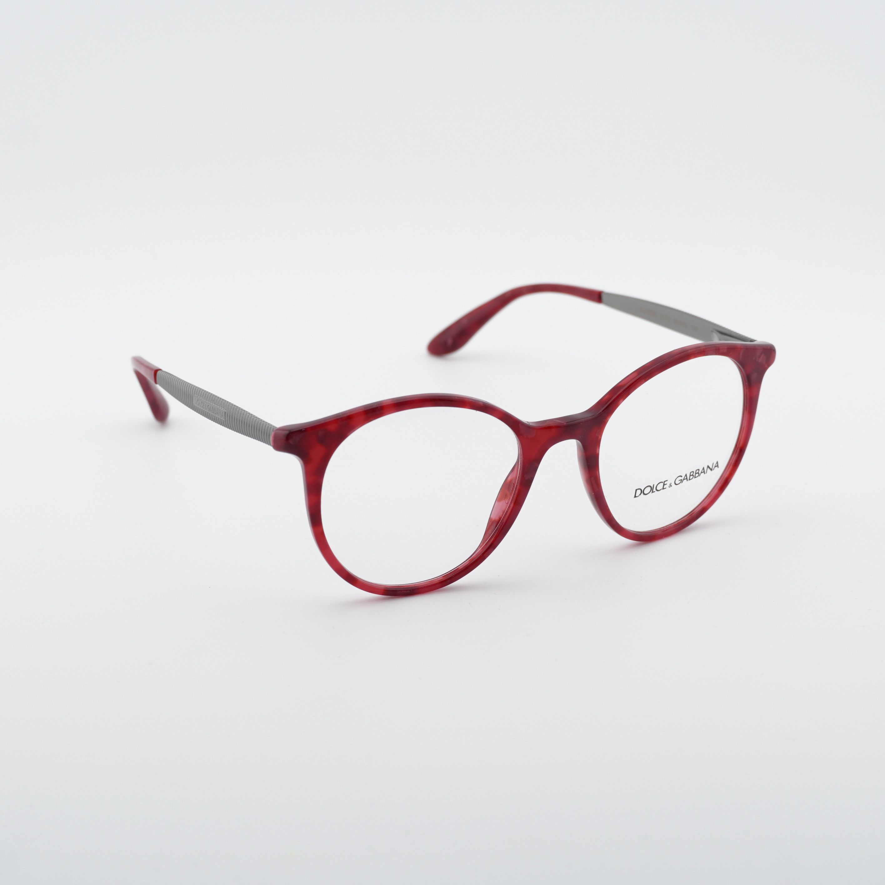 Dolce & Gabbana Dolce & Gabbana DG3292 3175 Eyeglasses Round 50mm Cherry Size ONE SIZE - 7 Thumbnail