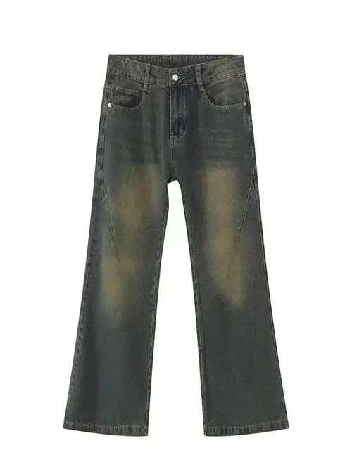 Jean Vintage washed loose micro-flared jeans Size US 32 / EU 48 - 1 Thumbnail
