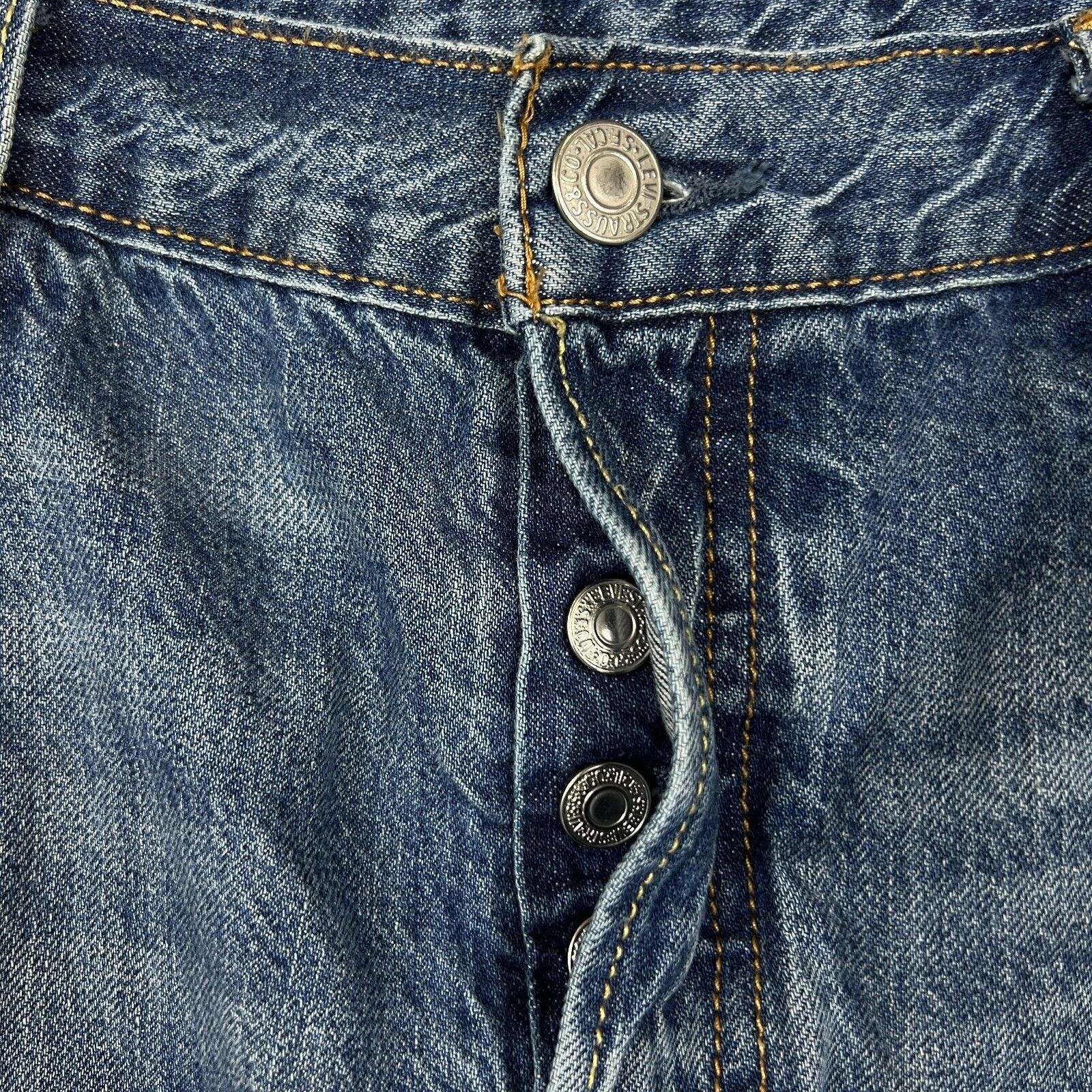 Levi's × Vintage Levi's 501 Jeans 34x28 CT Original Tapered Leg Denim Pants Size US 34 / EU 50 - 3 Thumbnail