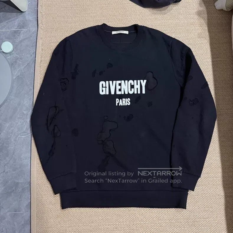 Givenchy Givenchy Ripped Destroyed Long Sleeve Hoodie Size US M / EU 48-50 / 2 - 1 Thumbnail