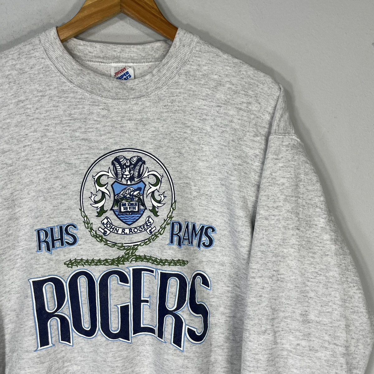 Jerzees × Vintage VINTAGE 90S JOHN R.ROGERS RAM BIG LOGO RETRO GRAPHIC Size US L / EU 52-54 / 3 - 2 Thumbnail