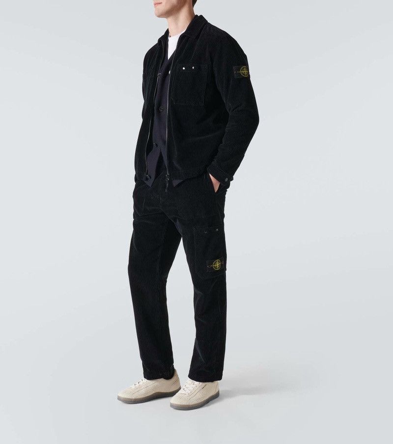 Stone Island Stone Island Corduroy Type-RE Cargo Pants Black Size US 34 / EU 50 - 2 Thumbnail