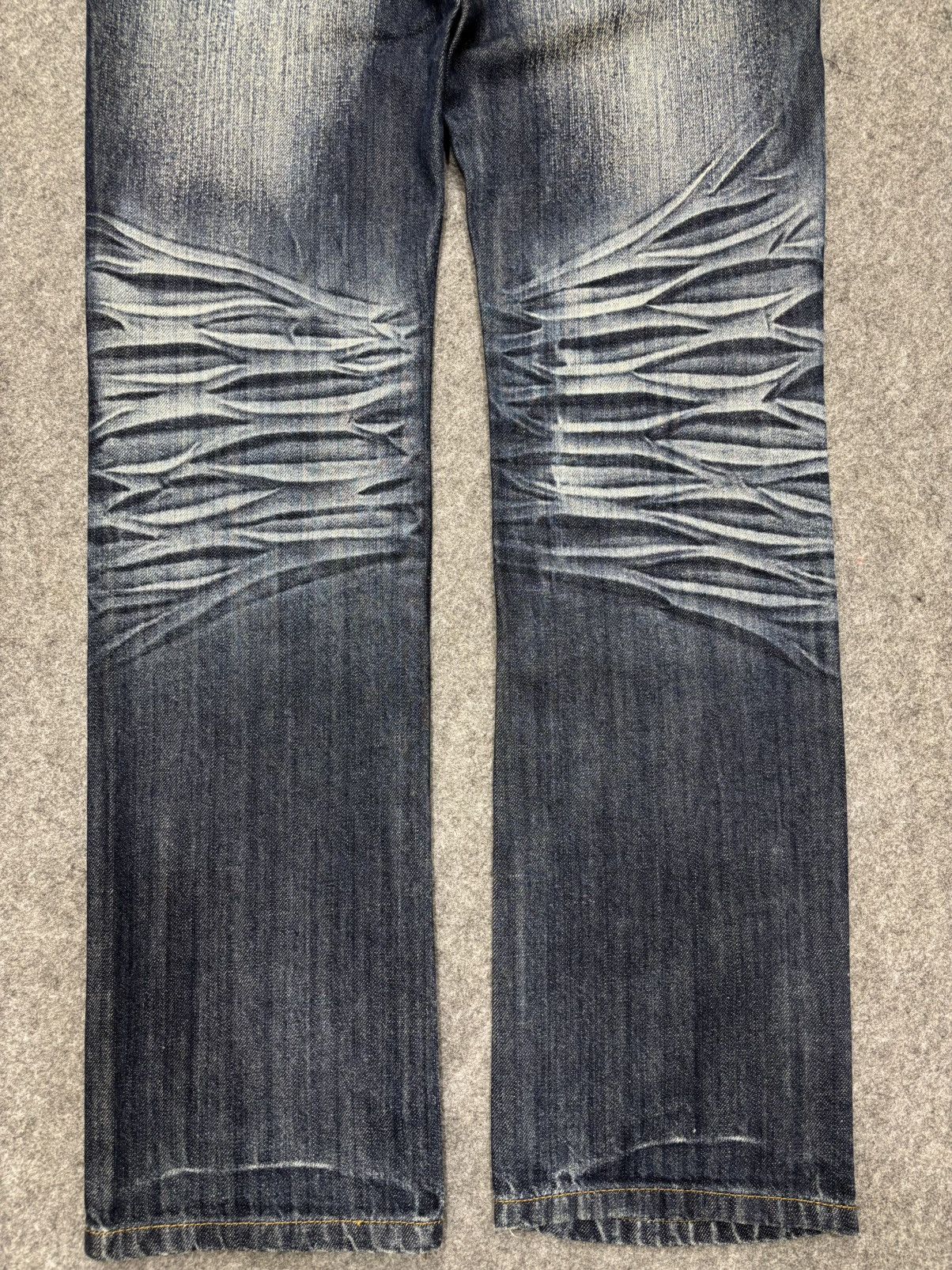 Japanese Brand 💥Insane💥MOVVE GEAR Seditionaries Stone Wash Denim F691 Size US 34 / EU 50 - 13 Thumbnail