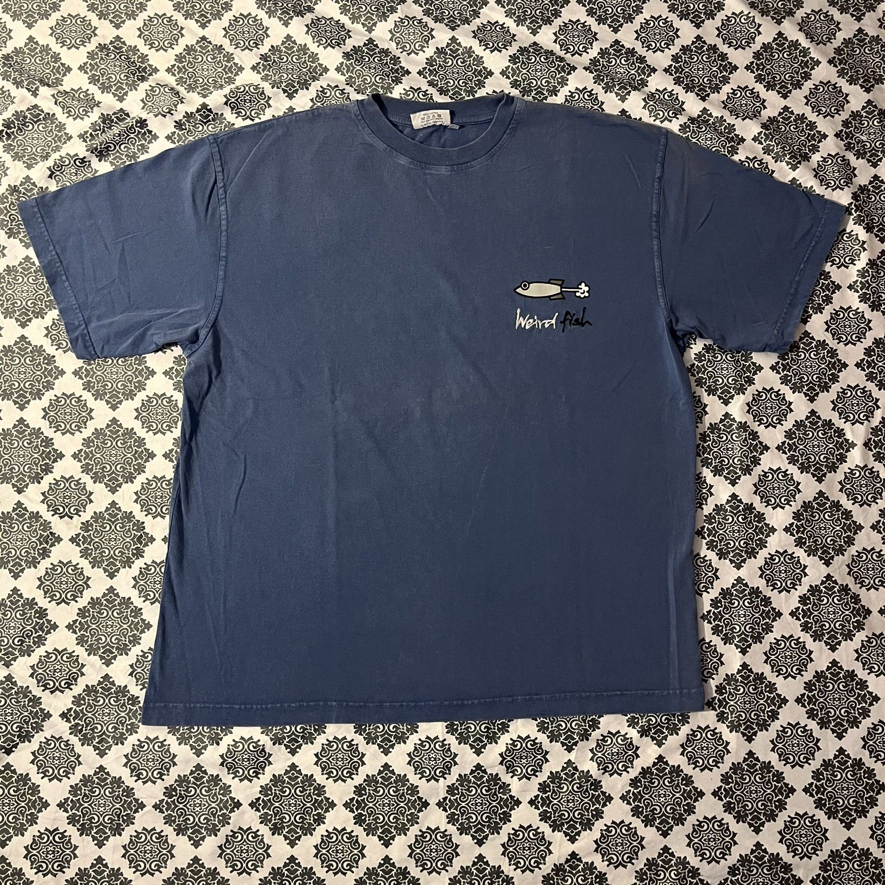 Vintage VTG 00s 2000s Y2K Weird Fish Clothing Brand Embroidered Tee Size US XL / EU 56 / 4 - 1 Thumbnail