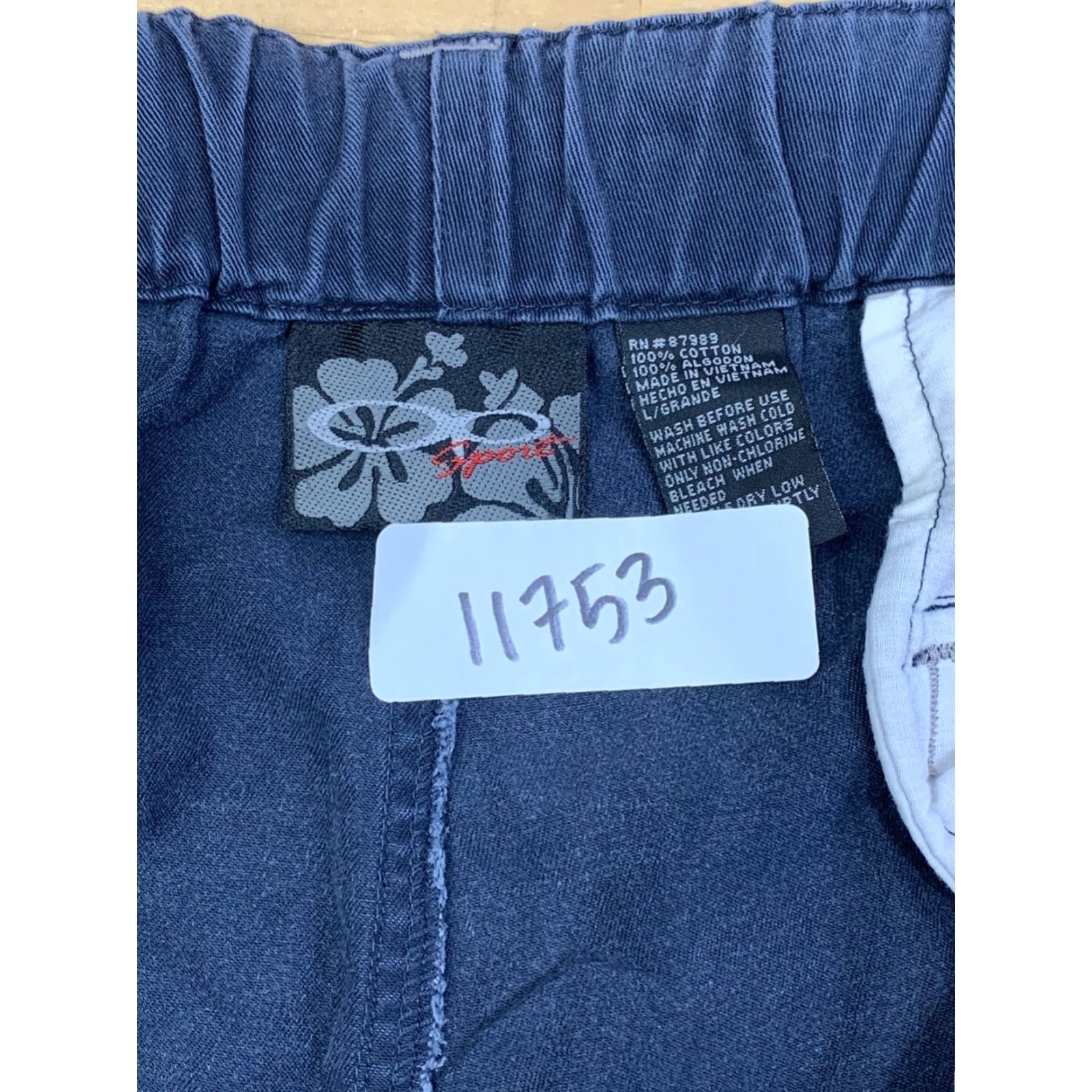 Ocean Pacific VINTAGE OP Ocean Pacific Cargo Shorts L Blue Casual 90s Beach Skate Mens Size US 33 - 2 Thumbnail