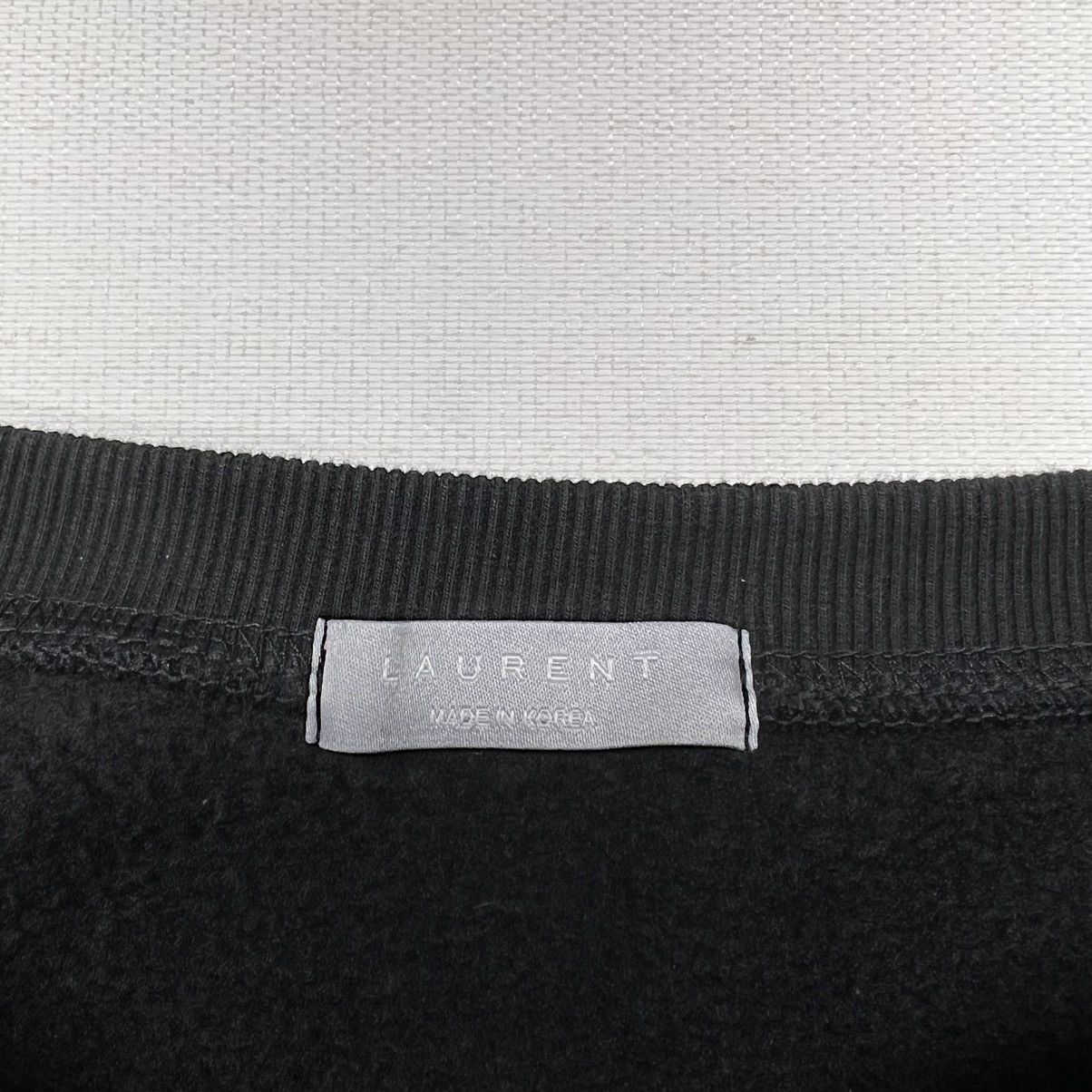 Other Laurent Sweater Black Cropped Zip Baggy Sweatshirt Designer Size S / US 4 / IT 40 - 7 Thumbnail