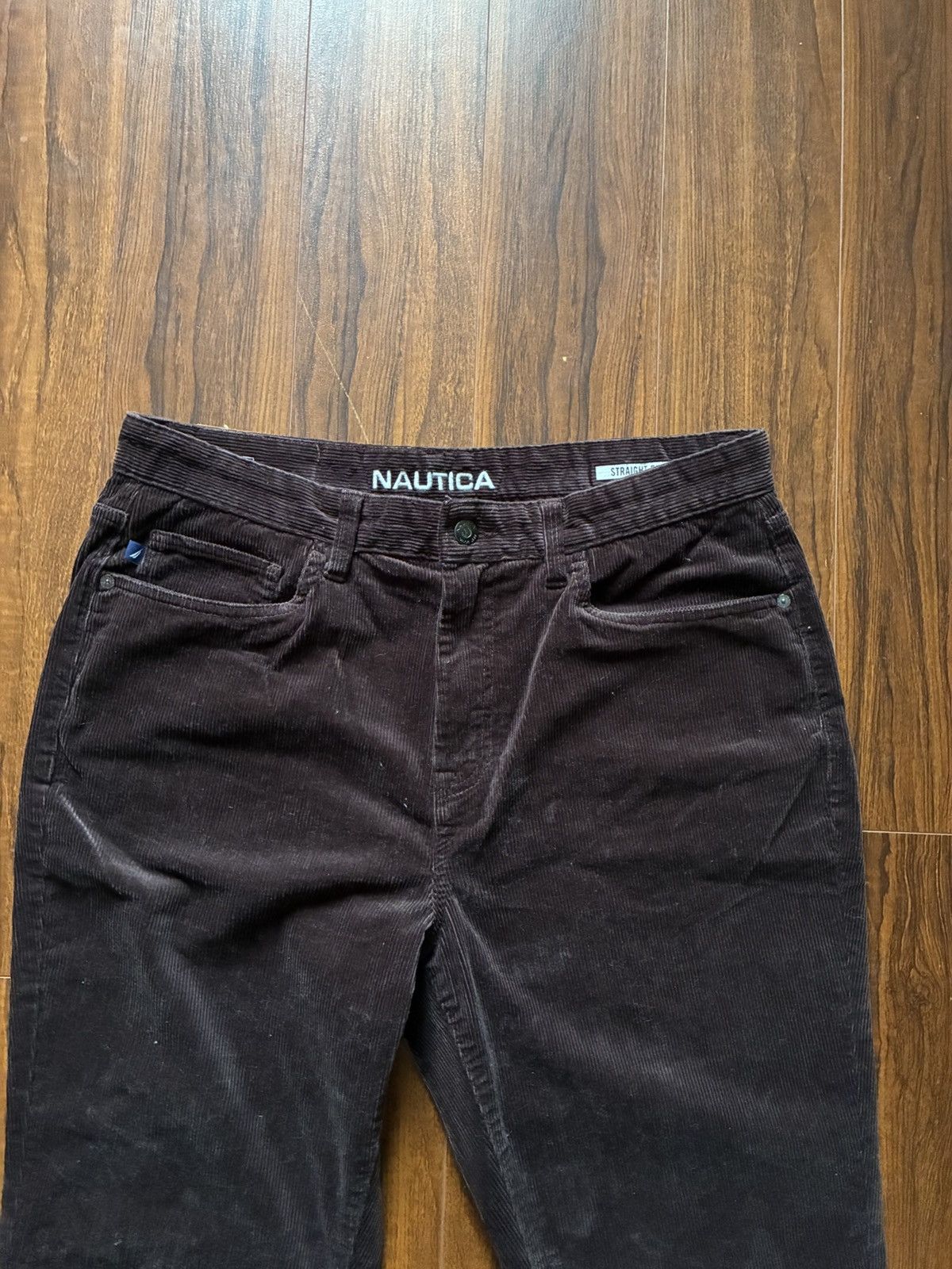Nautica Nautica Brown Corduroy Straight Fit Pants 34x34 Size US 34 / EU 50 - 3 Thumbnail