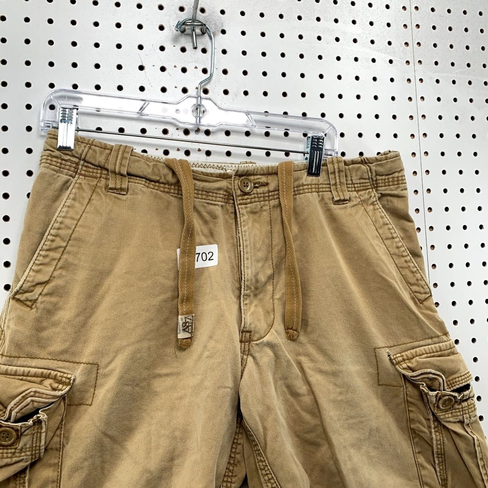 Vintage Aéropostale Cargo Military Shorts Mens 32 Khaki Utility Pocket Outdoor 34x11 Mens Cargo Short Beige Army Outdoor Pockets Summer Spring Mens Size US 32 / EU 48 - 7 Thumbnail