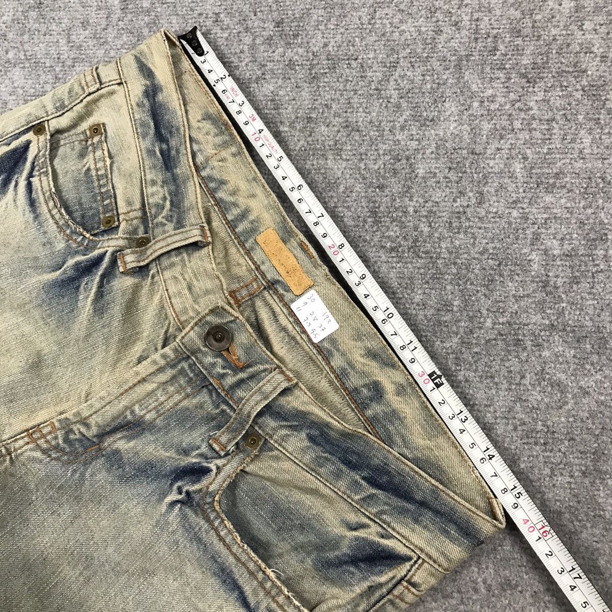 If Six Was Nine FLARE GOA DISTRESSED DENIM BOOT CUT RUSTY DENIM PANTS Size US 30 / EU 46 - 18 Thumbnail