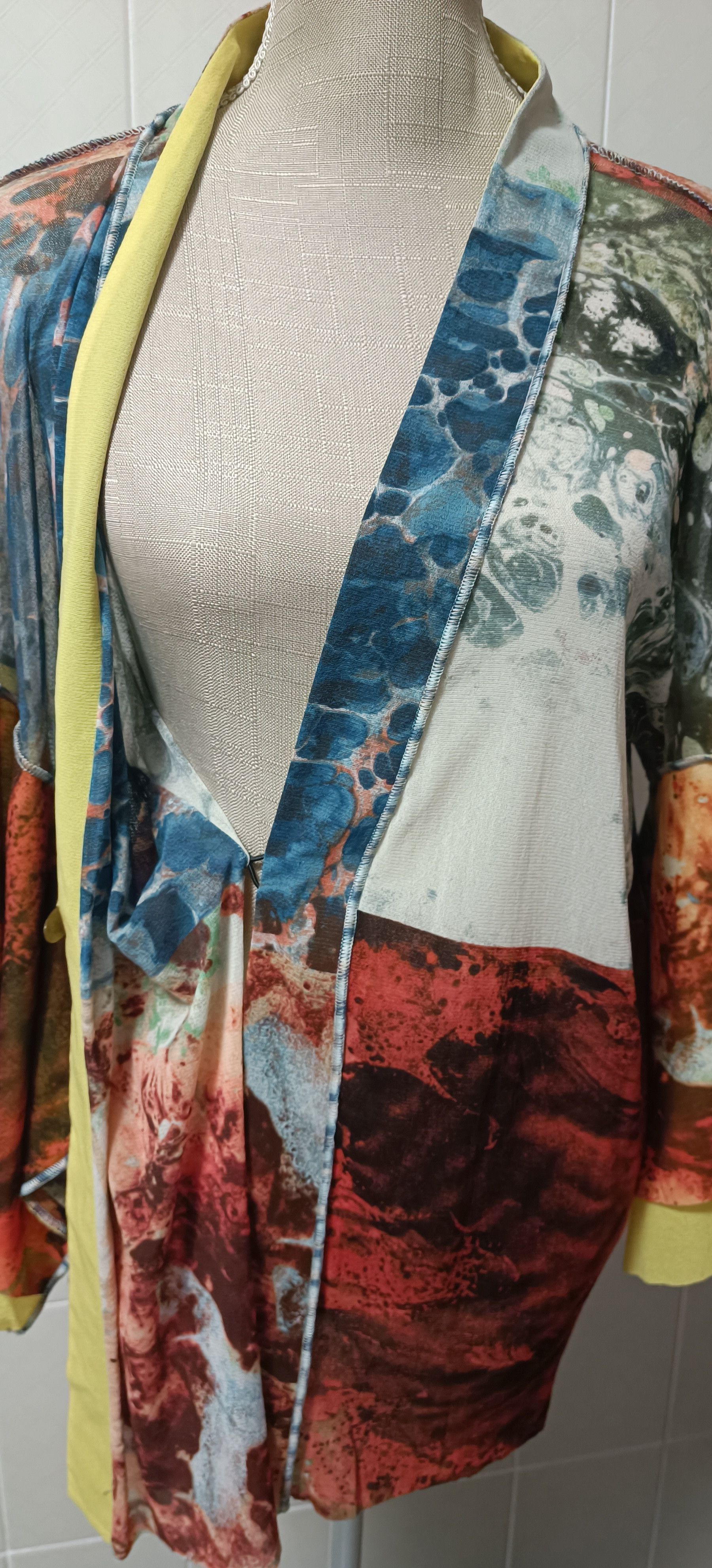 Jean Paul Gaultier SS2000- Bacteria print kimono Size L / US 10 / IT 46 - 3 Thumbnail