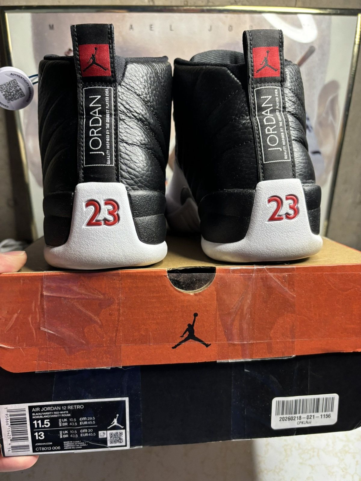 Jordan Brand Air Jordan 12 Retro playoff Size US 11.5 / EU 44-45 - 7 Thumbnail