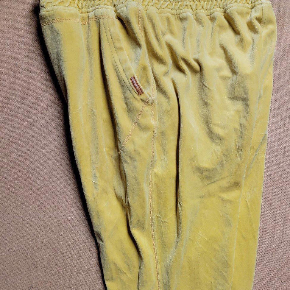 Vtg Fubu Platinum Velour Yellow 2XL Fat Albert Embroidered