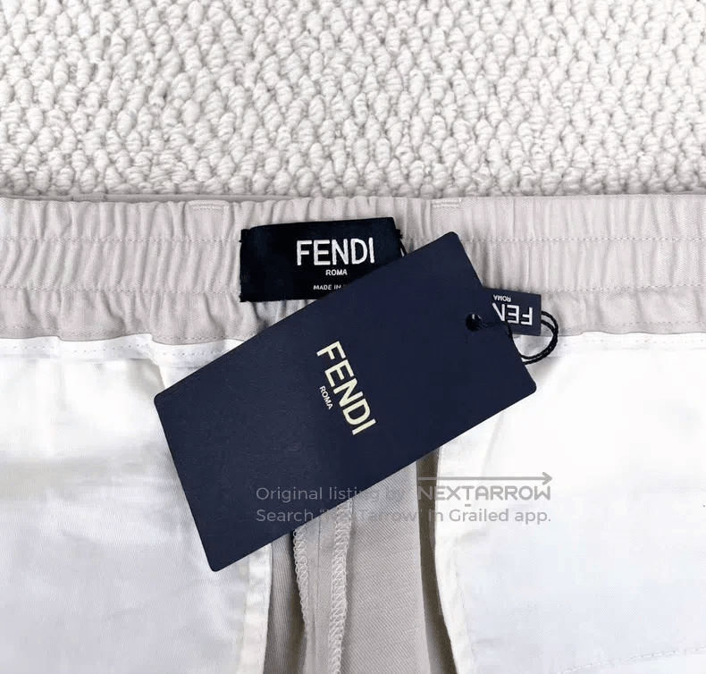 Fendi Fendi Double F Monogram Logo Linen Blend Trousers Size US 32 / EU 48 - 3 Thumbnail