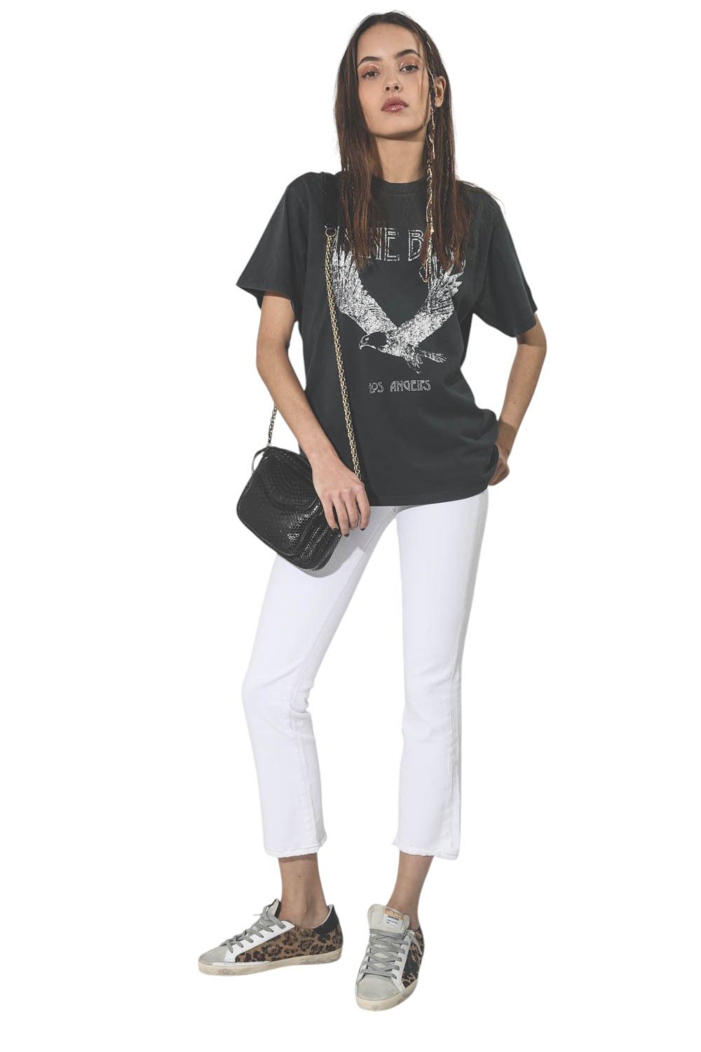 R13 KICK FIT 29 Bale White Flared Cropped Light Denim 86254 Size 29" - 1 Thumbnail