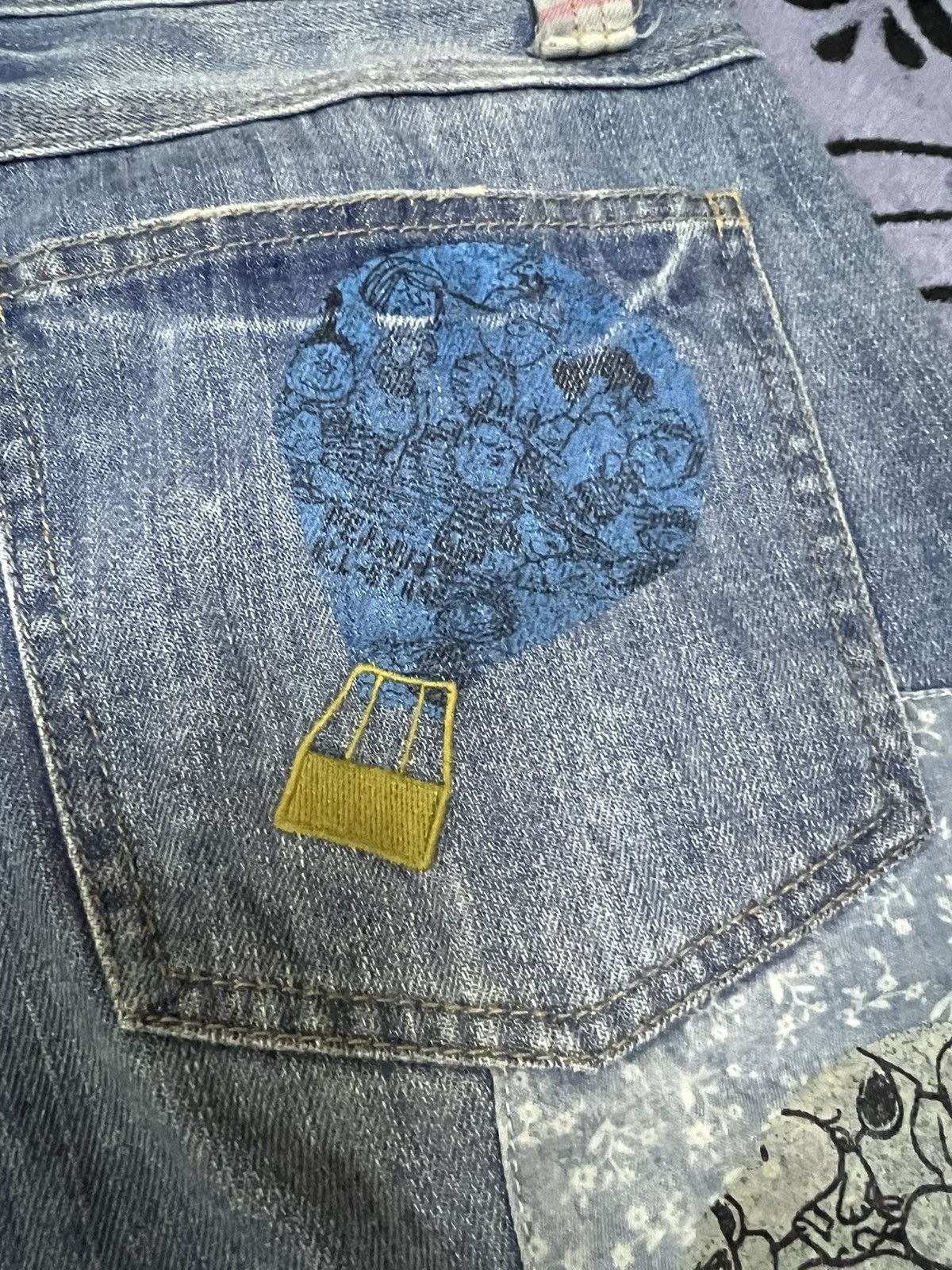 Peanuts × Vintage Peanuts Patchwork Jeans Size 30" / US 8 / IT 44 - 12 Thumbnail