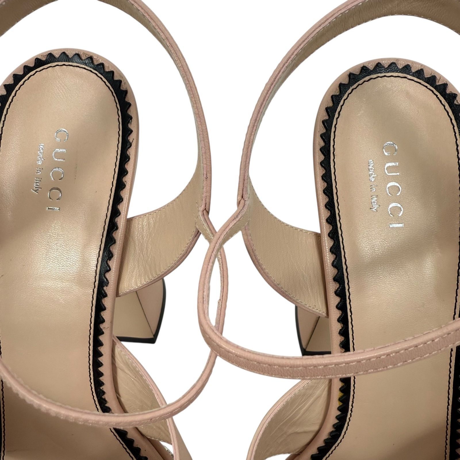Gucci New Gucci Interlocking GG Studded Platfrom Sandals Leather Size US 12 / IT 42 - 4 Thumbnail